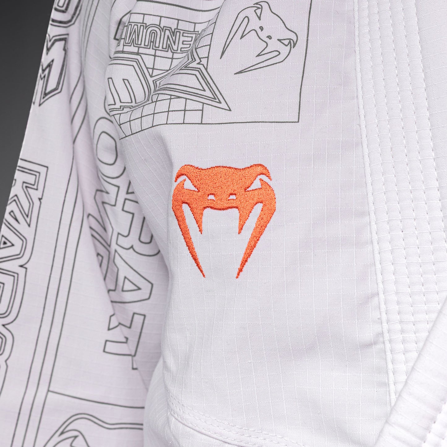 Karate Combat by Venum BJJ Gi - White/Grey  product-type_BJJ Kimonos Venum