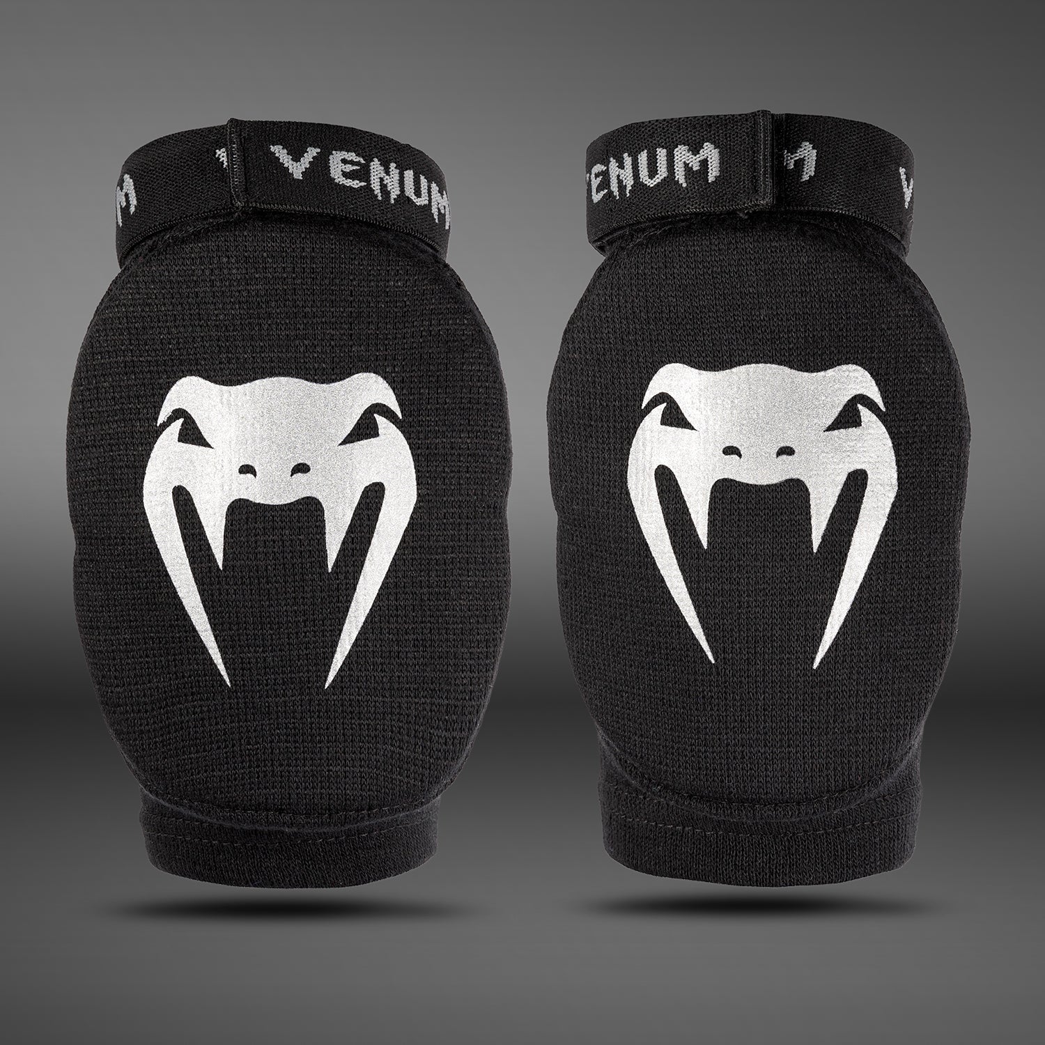Venum Kontact Elbow Guards - Black/Silver - Venum product