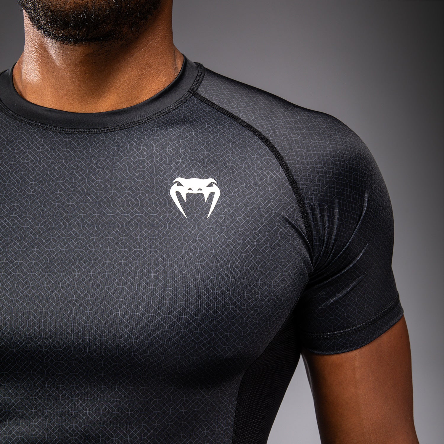 Venum x Roger Gracie Academy Short Sleeve Rashguard - Black - Venum
