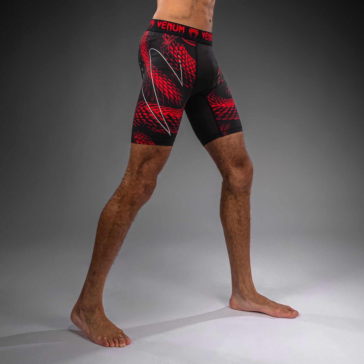 Venum Matupa Vale Tudo Shorts - Black/Red/Silver  product-type_Compression shorts Venum