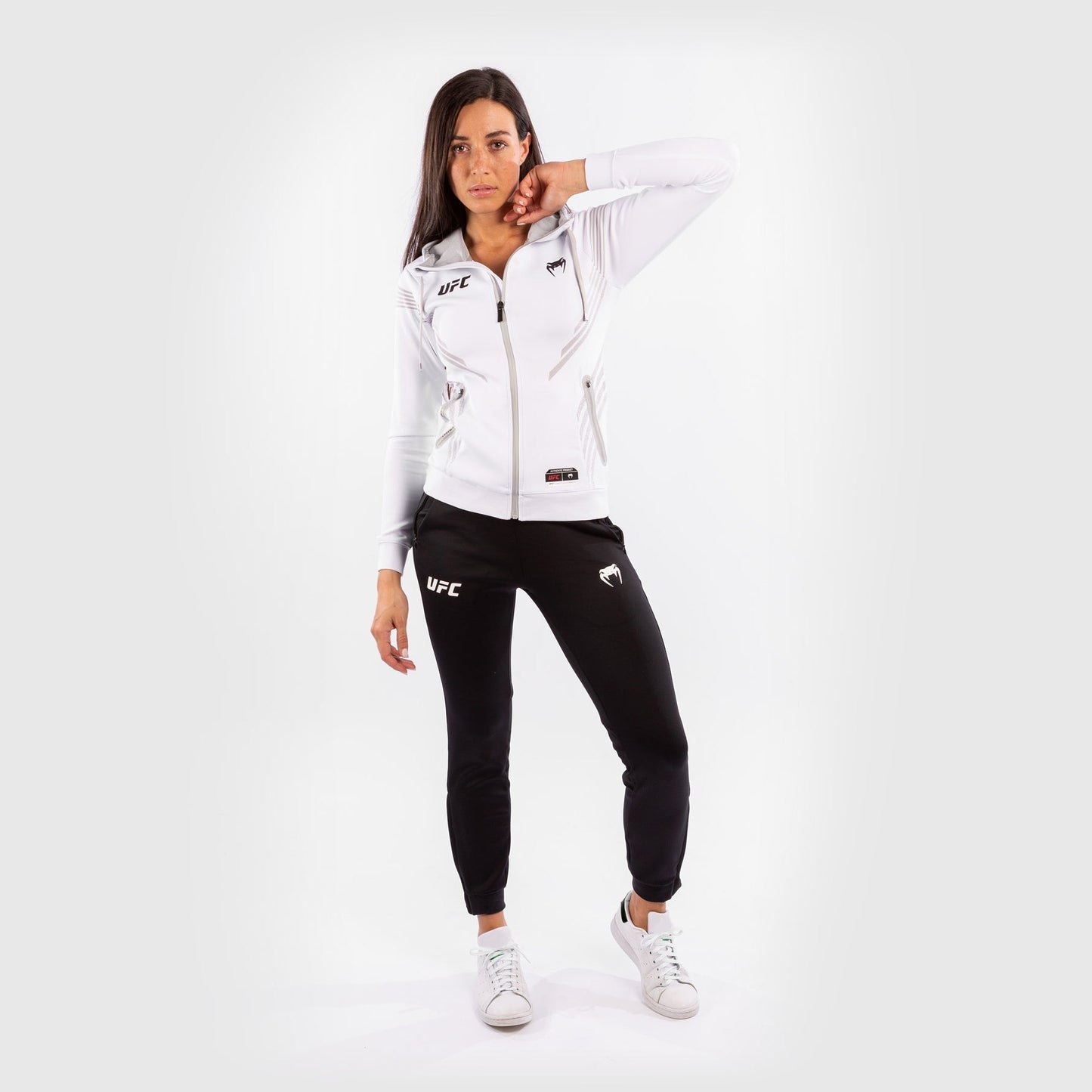 UFC Venum Authentic Fight Night Women's Walkout Hoodie - White