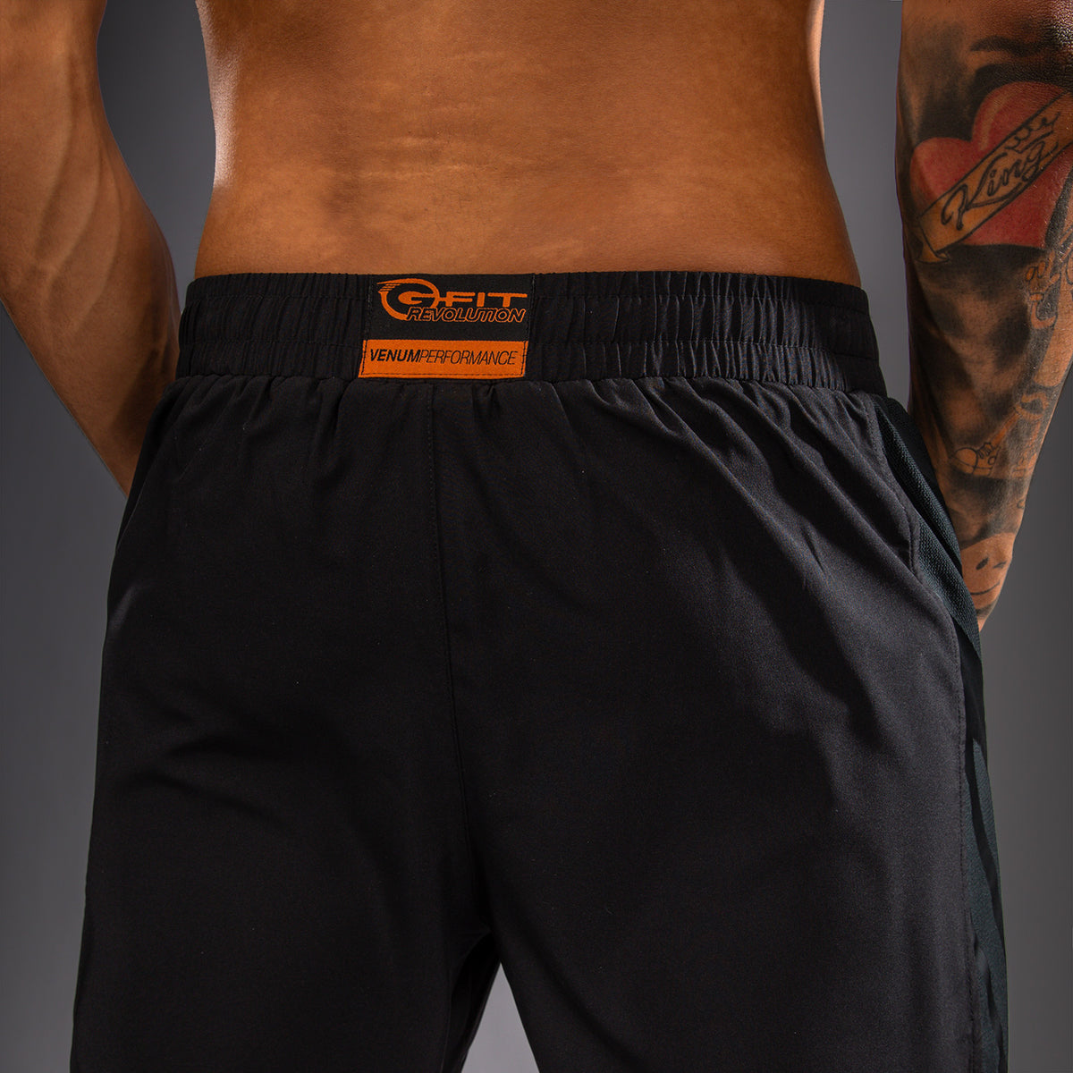 Venum G-Fit Revolution Training Shorts - Black/Copper  product-type_Training shorts Venum