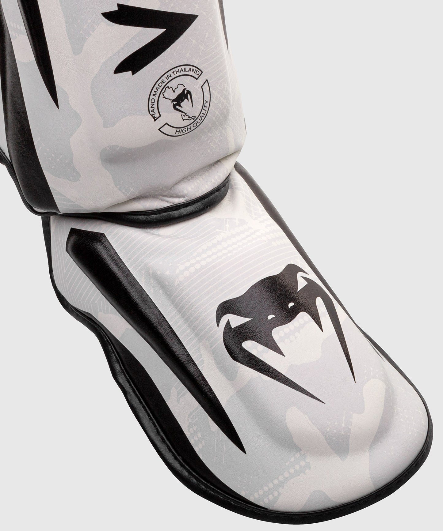 Venum Elite Shin Guards - White Camo