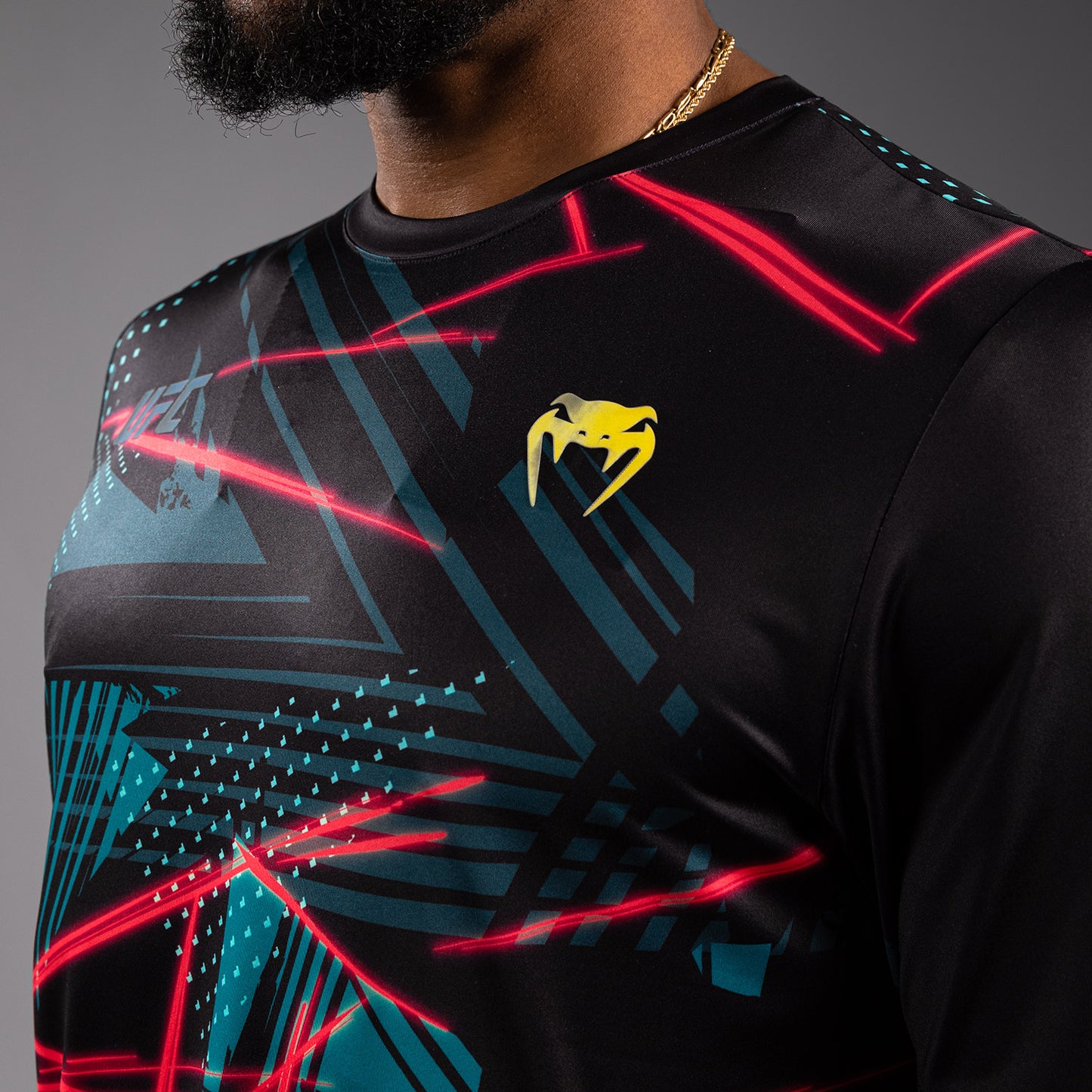 UFC Fusion By Venum Miami Edition Fight Week Men’s Dry-Tech T-Shirt - Black