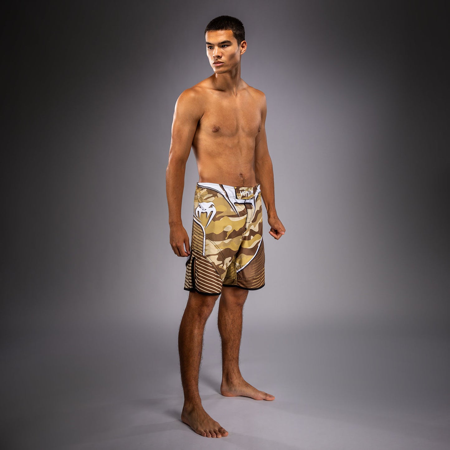 Venum Camo Hero Fight Shorts - Light Beige/Brown  product-type_MMA Shorts Venum