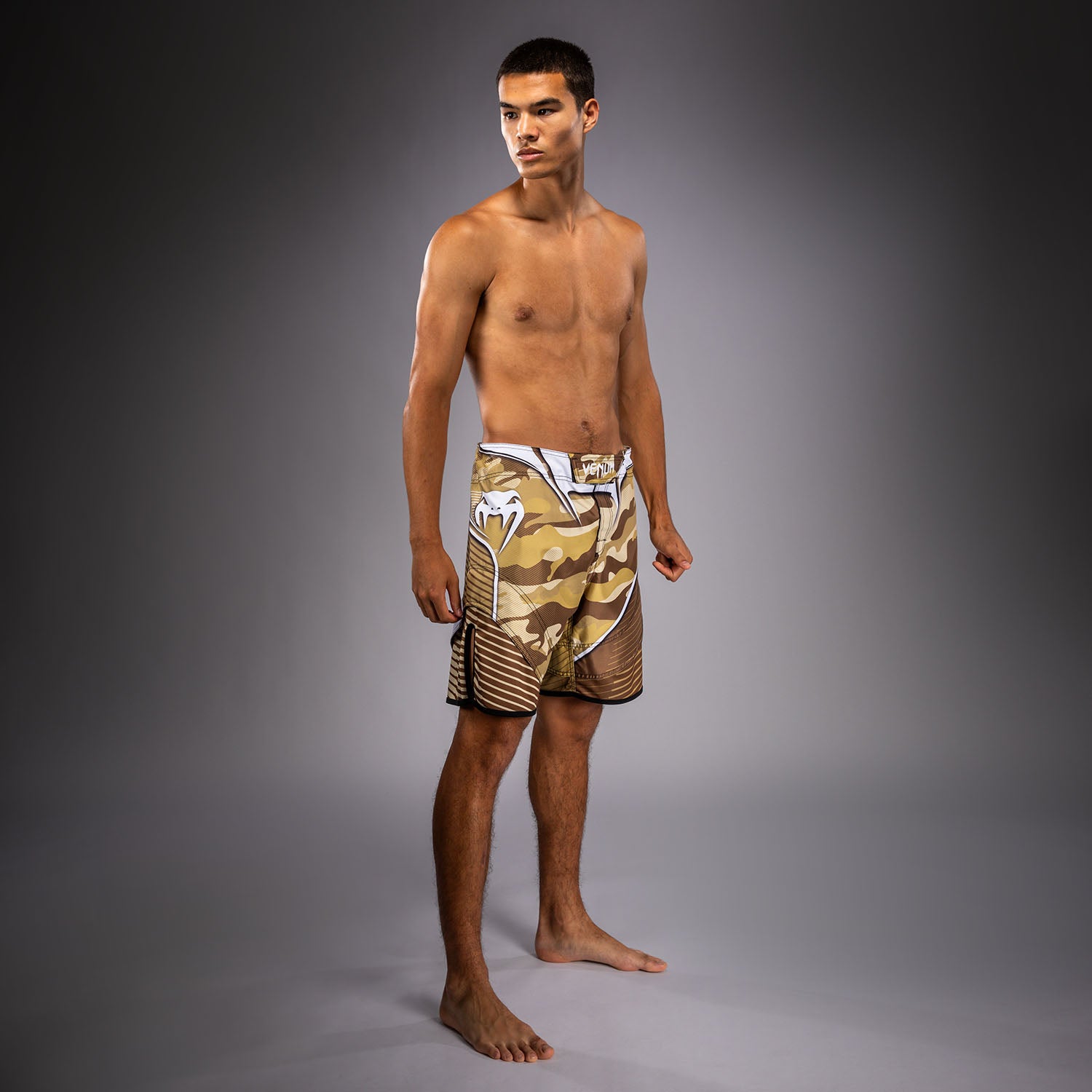 Venum Camo Hero Fight Shorts - Light Beige/Brown  product-type_MMA Shorts Venum
