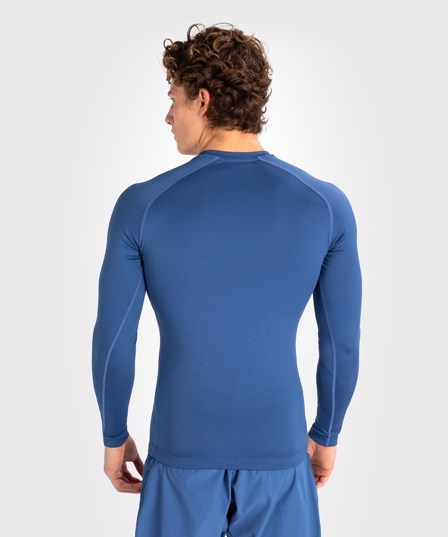Rashguard à manches longues pour hommes Venum Contender - Bleu - T-shirts de compression