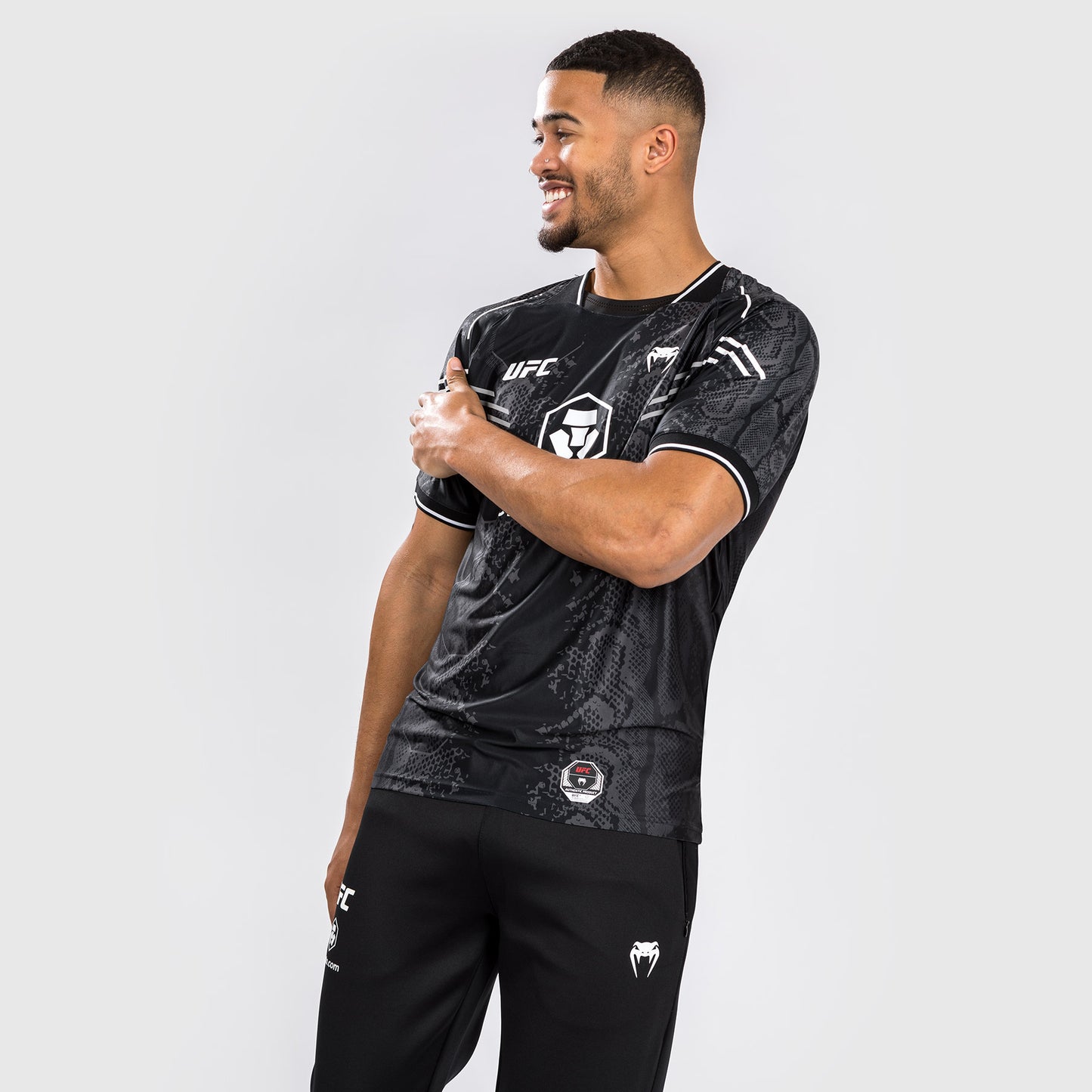 UFC Adrenaline by Venum Authentic Fight Night Menâ€™s Walkout Jersey - Black