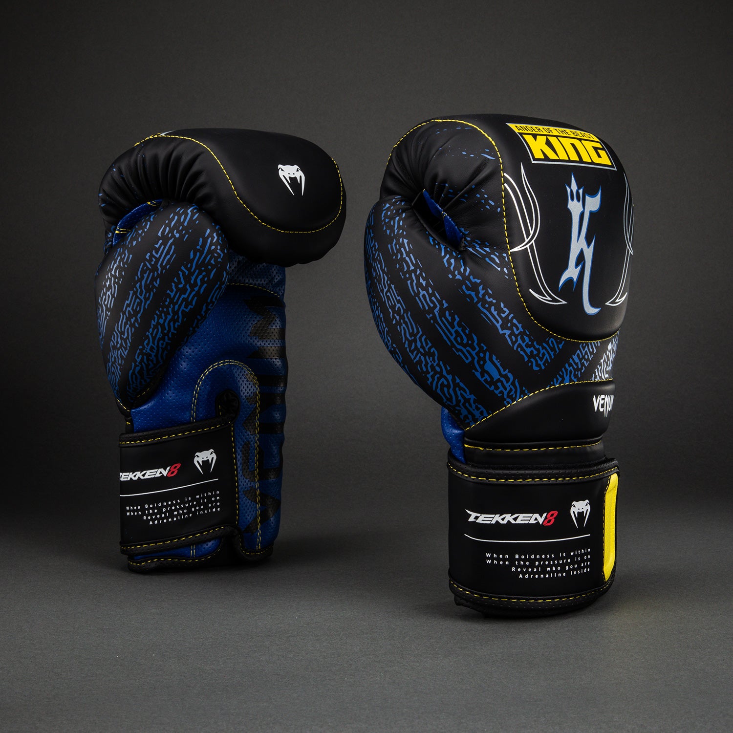 Venum x TEKKEN 8 Boxing Gloves - King - Black/Yellow - Venum
