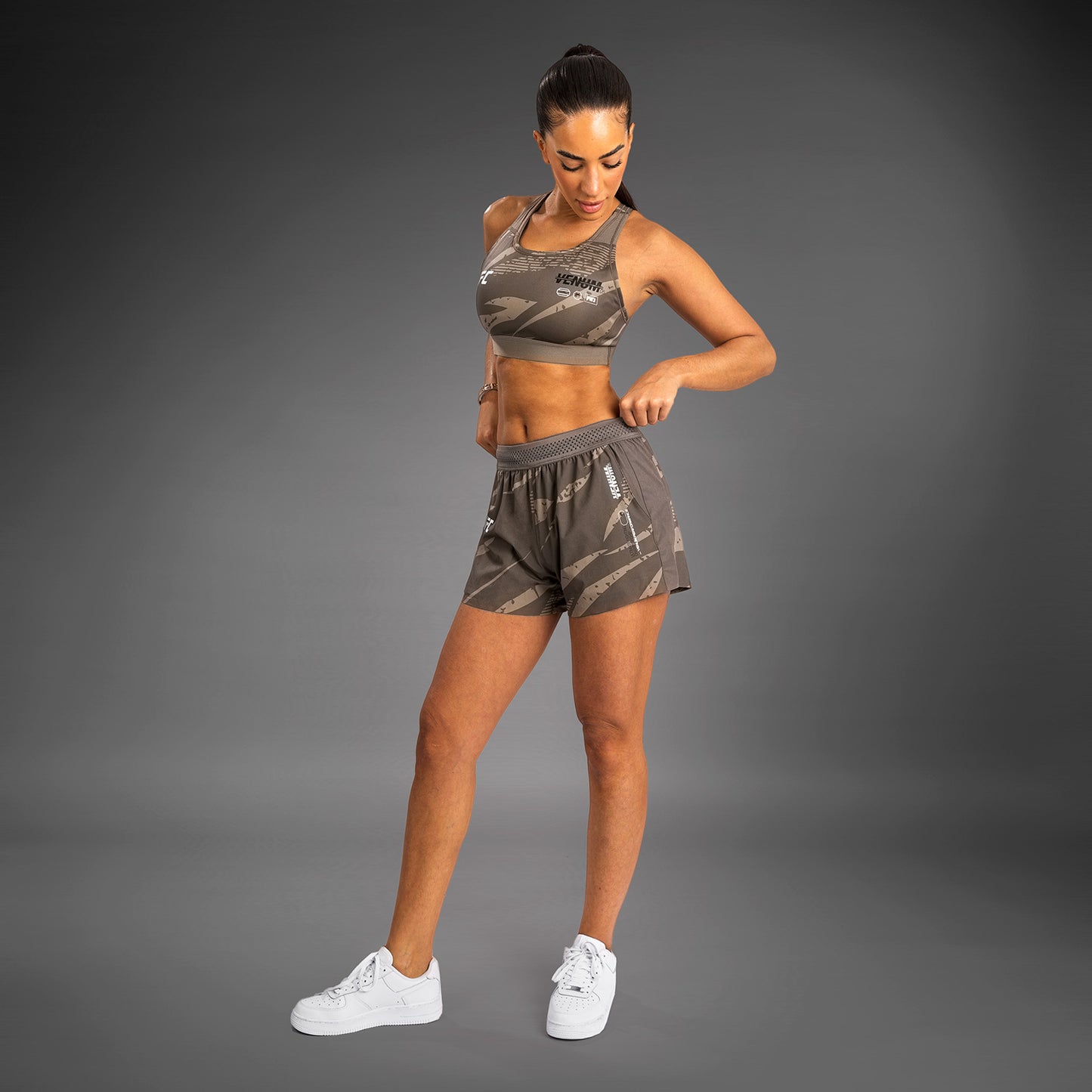 UFC Adrenaline by Venum Fight Week Women’s Performance Short - Desert Camo