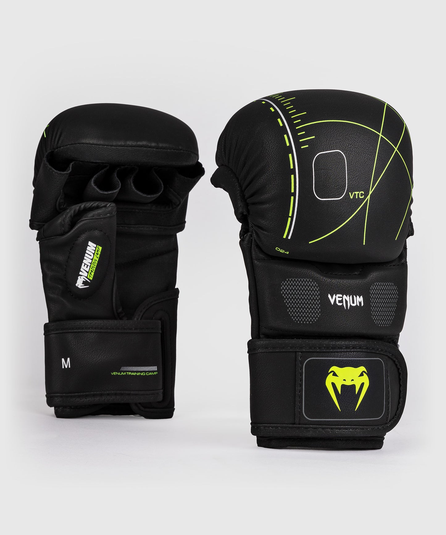 Venum Training Camp 4.0 Sparring Gloves - Black/Neo Green