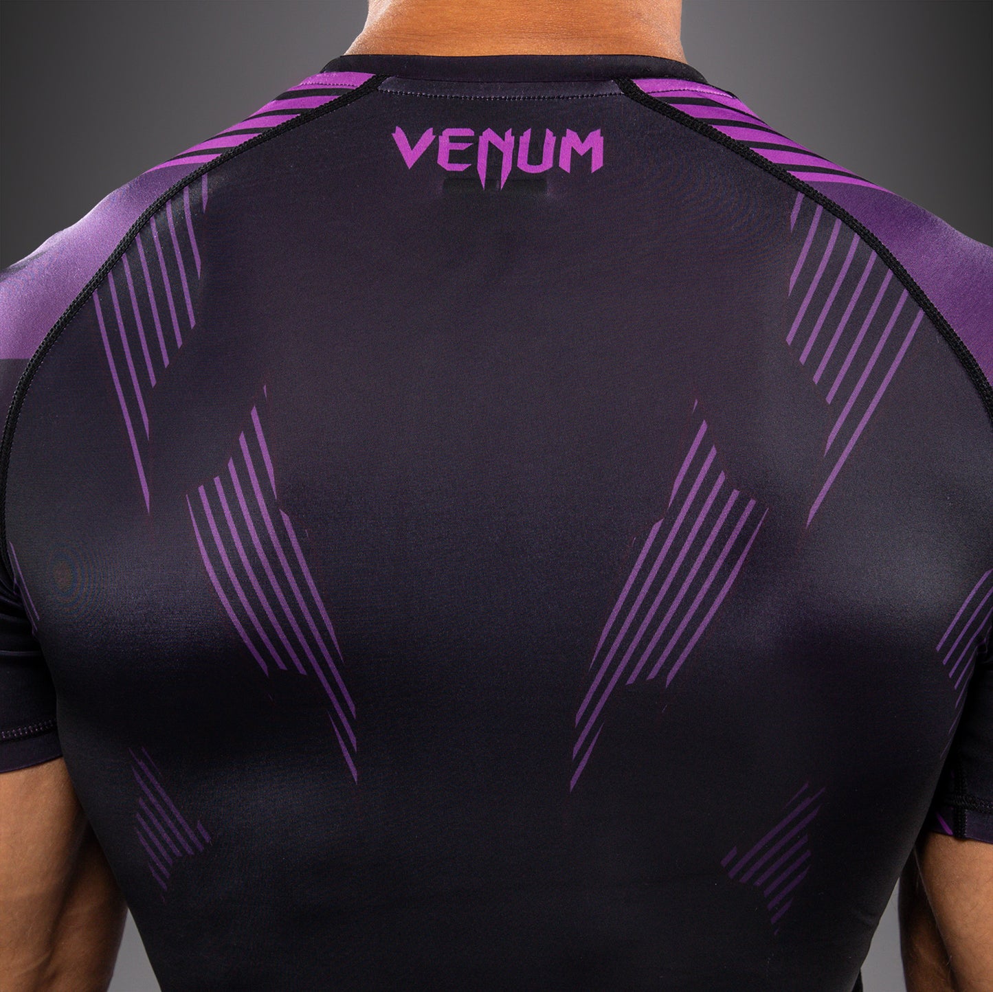 Venum No-Gi 6.0 Short Sleeve Rashguard - Black/Purple  product-type_Compression T-Shirts Venum