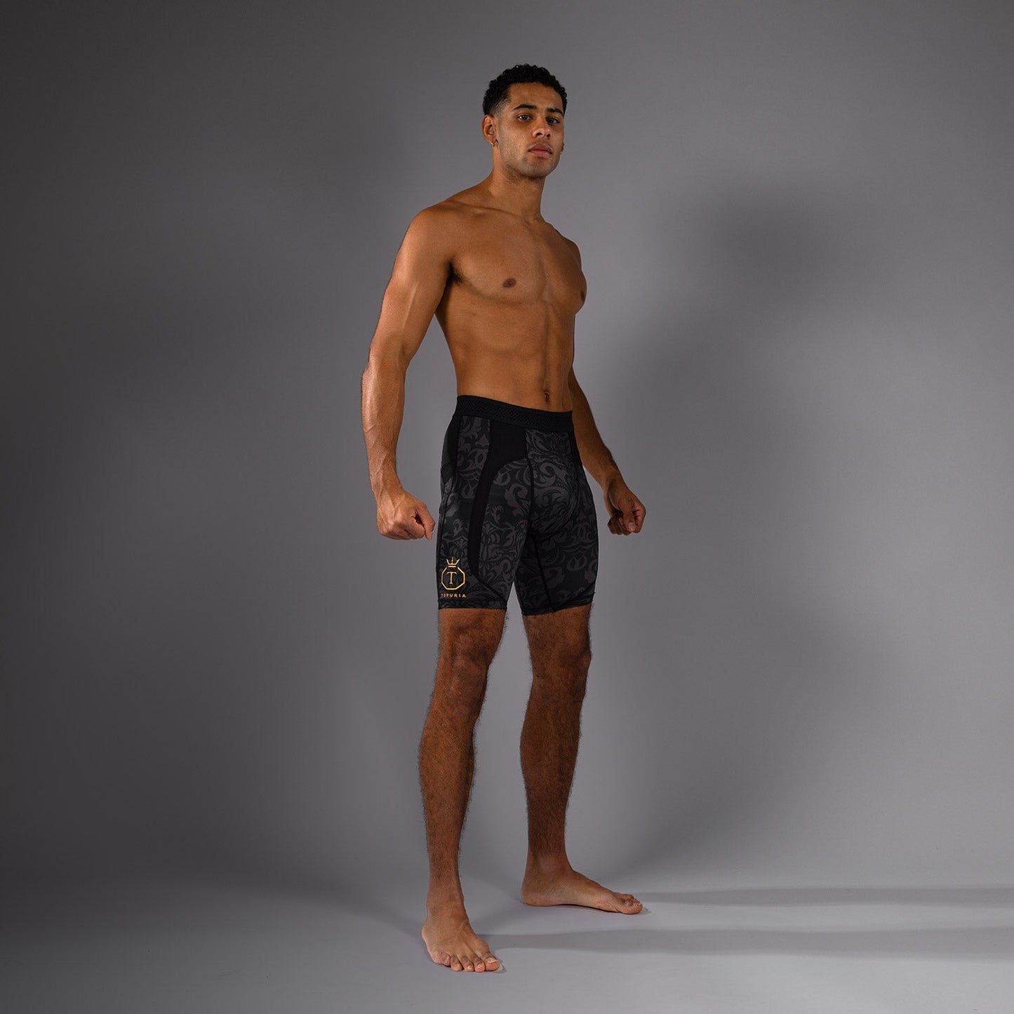 Venum x Topuria Unmatched Edition Vale Tudo Shorts - Black/Gold
