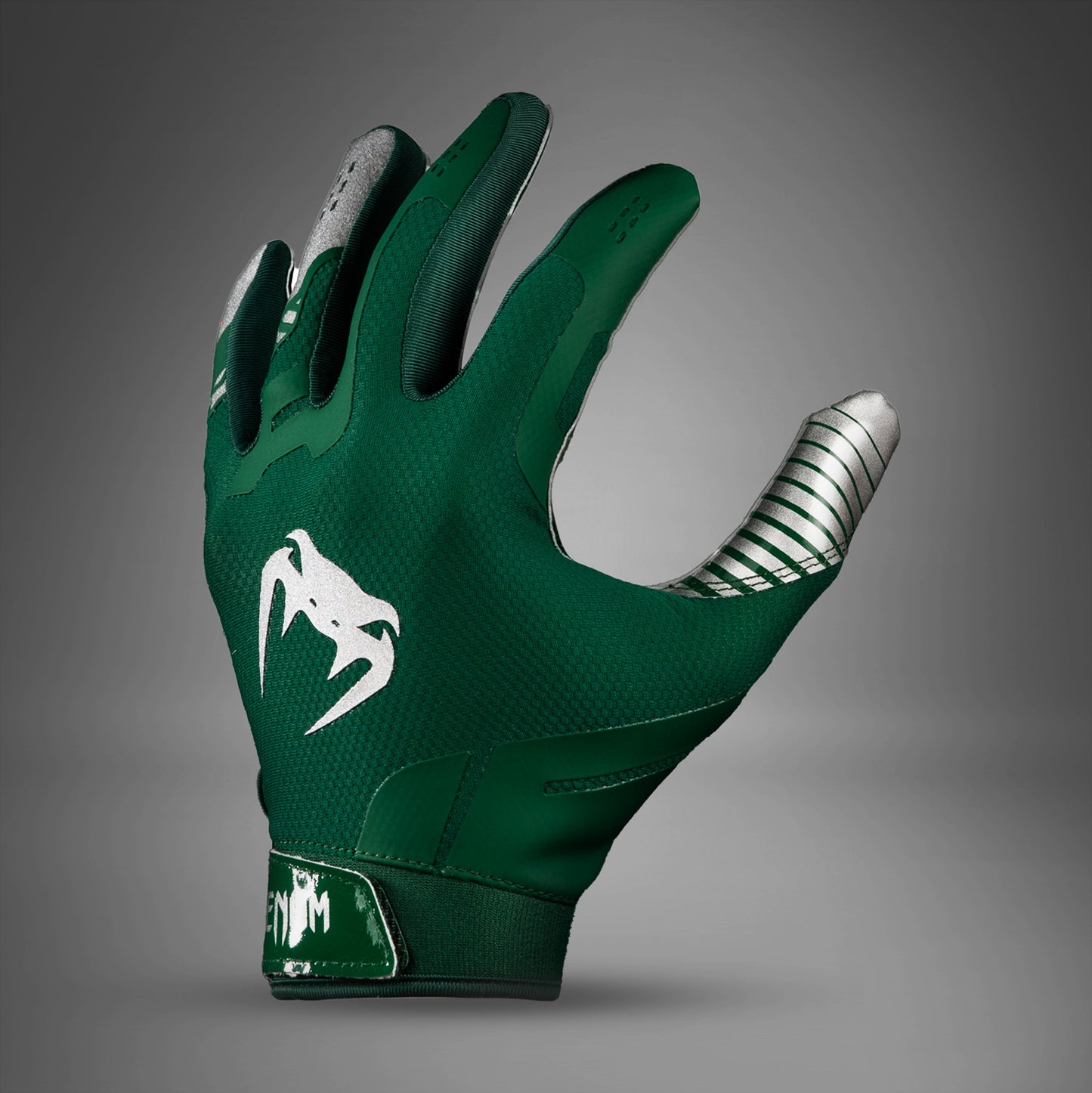 Venum Elite Personalized Football Gloves - Forest Green/Silver