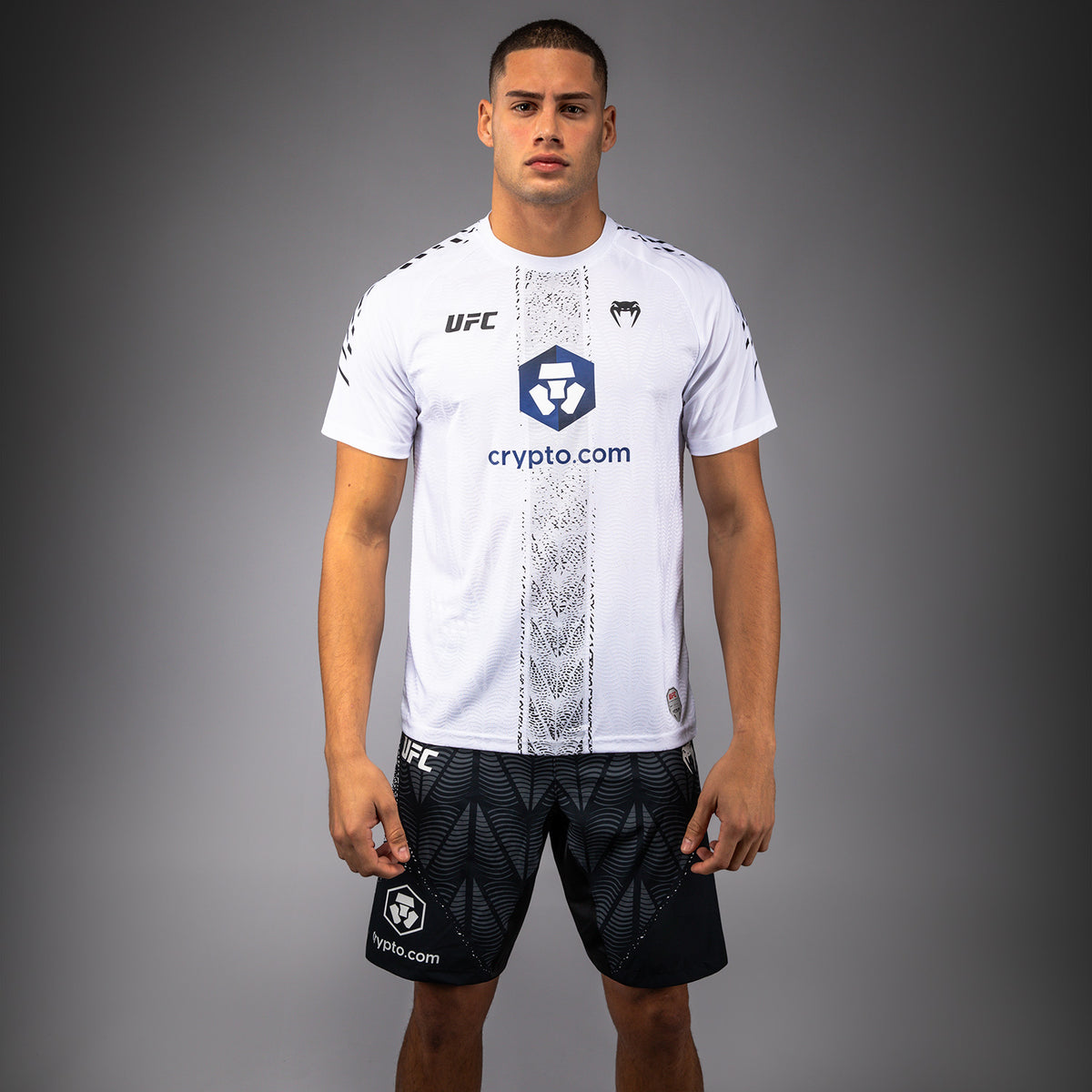 Men's UFC Zenith by Venum White Authentic Fight Night Walkout Jersey Personalized -Makhachev  product-type_T-Shirts Venum