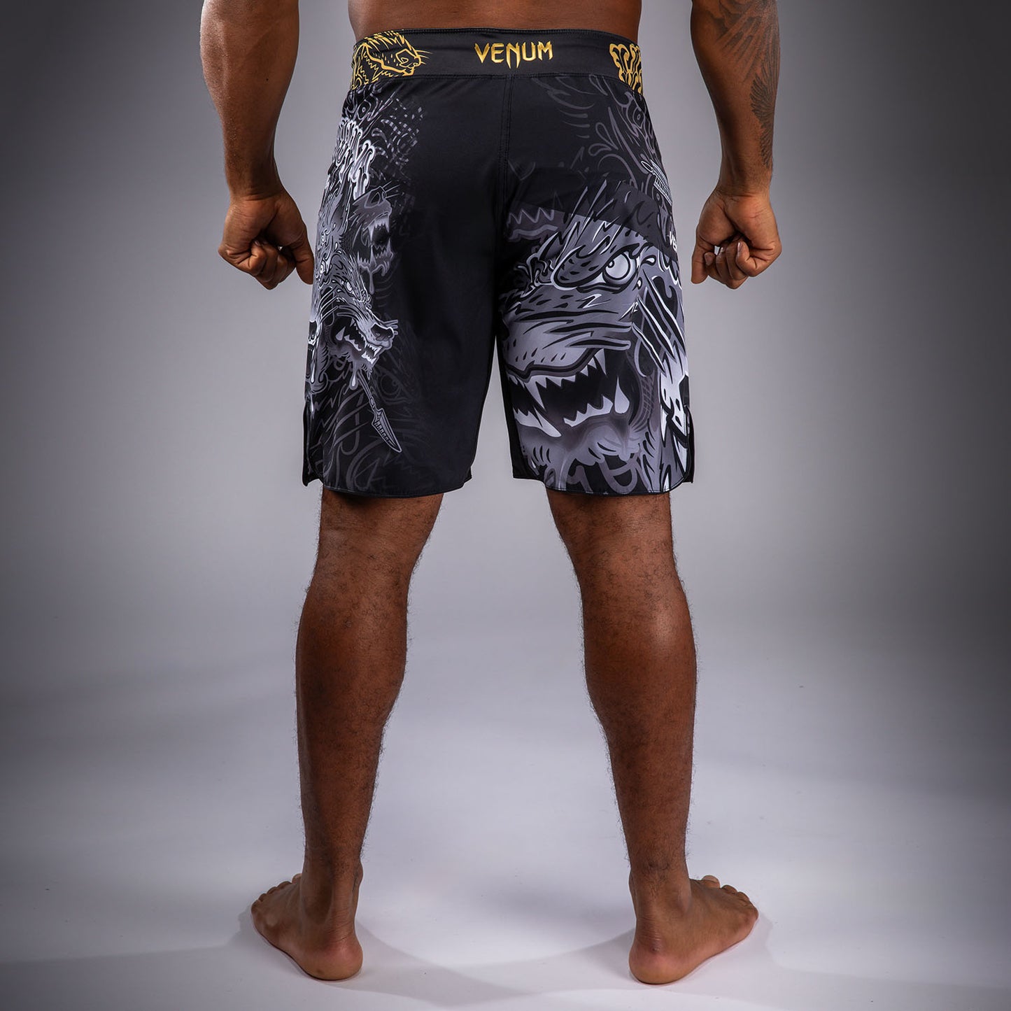Venum Wolf Atak Fightshorts - Black/Grey