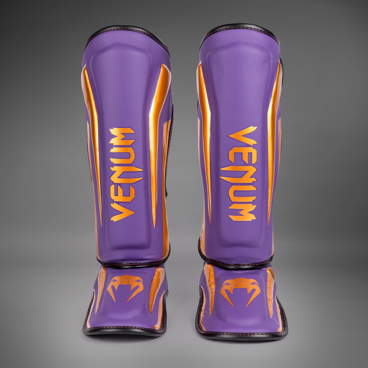 Venum Elite Shin Guards Dark Purple Special Edition Venum