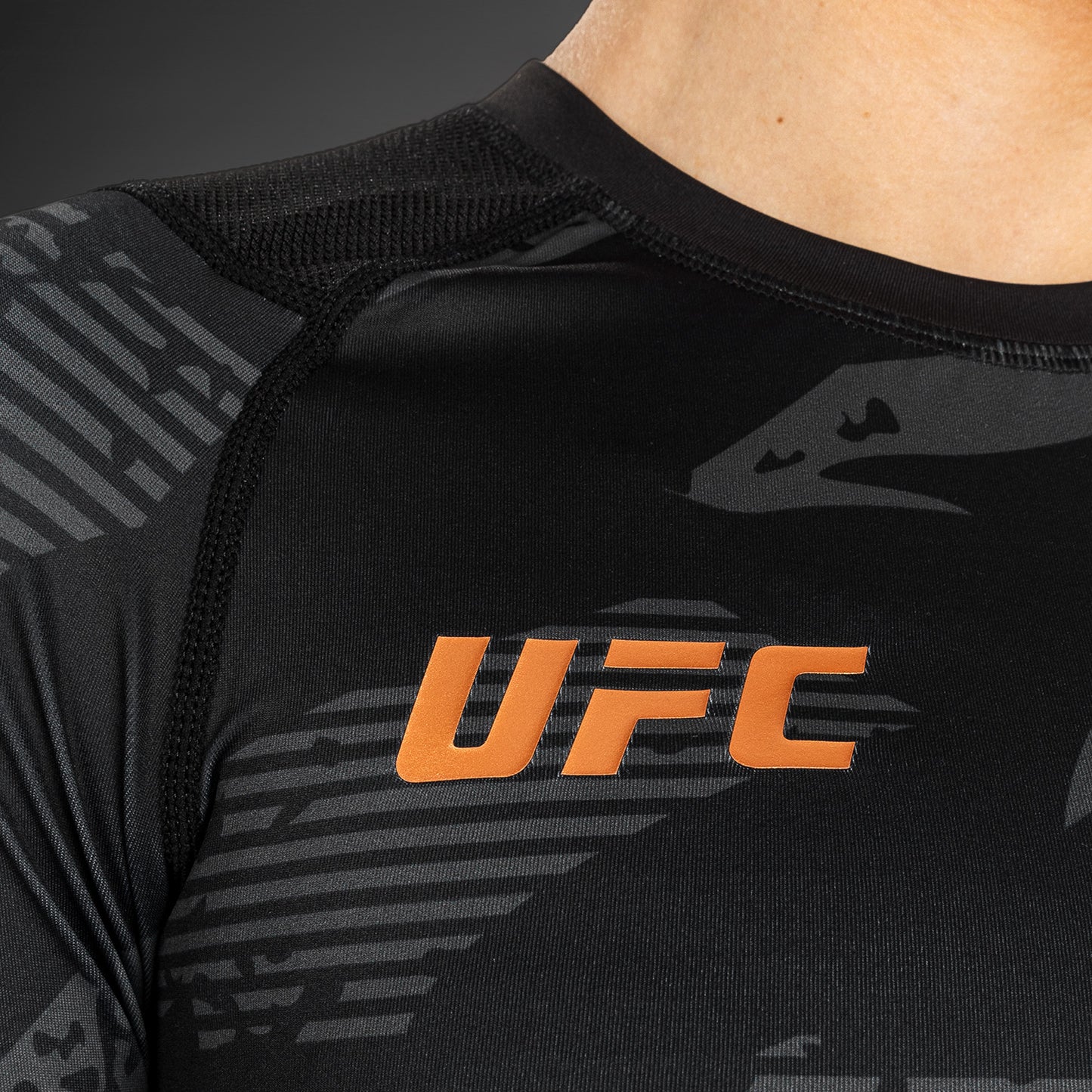 UFC Adrenaline by Venum Fight Week Women’s Performance Long Sleeve Rashguard - Urban Camo