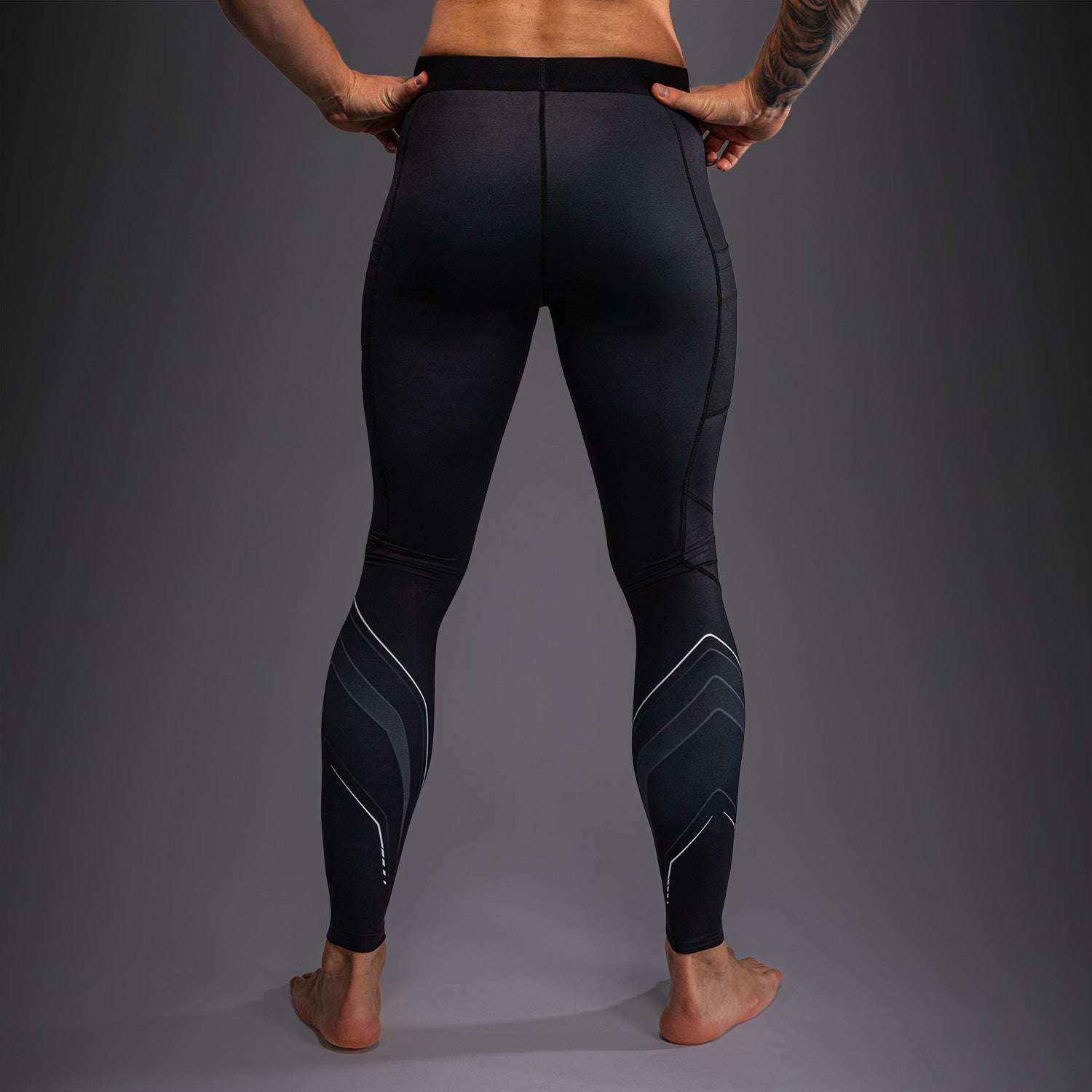 Venum Streamline Spats - Black/White  product-type_Compression Pants Venum