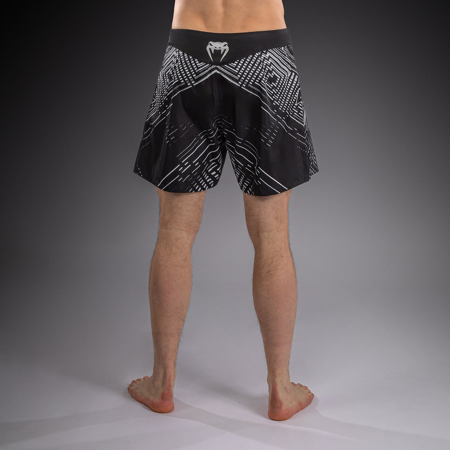 Venum Midnight Fury Fightshorts - Black/Grey/Silver  product-type_MMA Shorts Venum