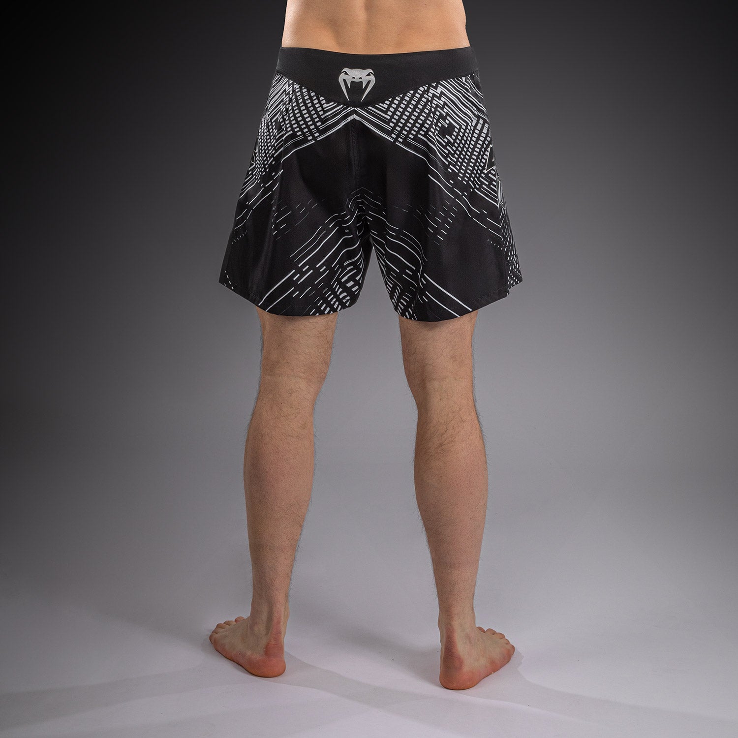 Venum Midnight Fury Fightshorts - Black/Grey/Silver  product-type_MMA Shorts Venum