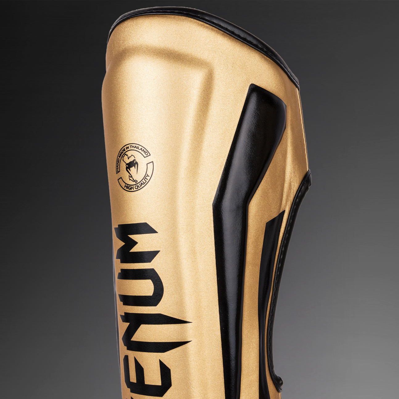 Venum Elite Standup Shin guards - Gold/Black - Venum