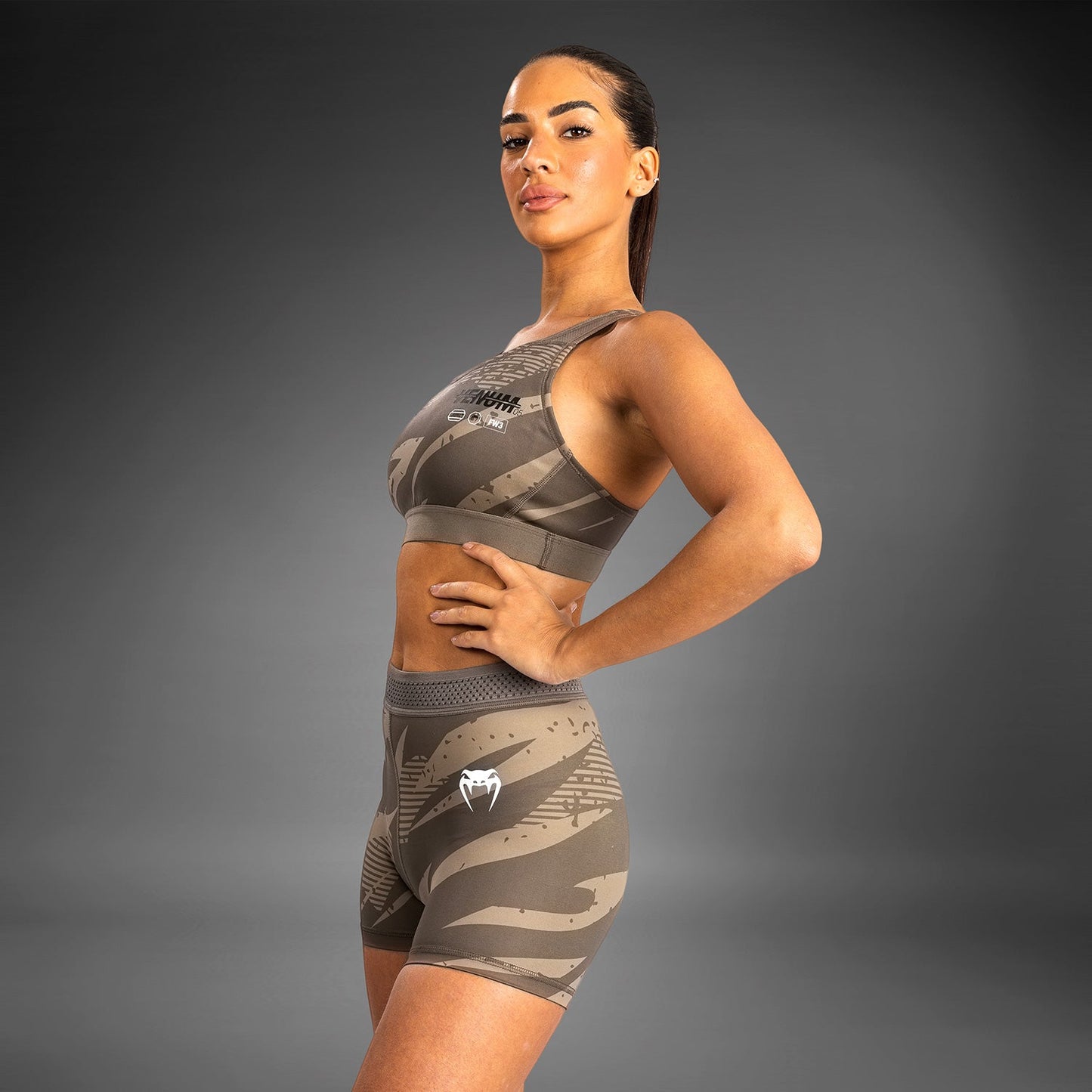 UFC Adrenaline by Venum Fight Week Women’s Vale Tudo Short - Desert Camo