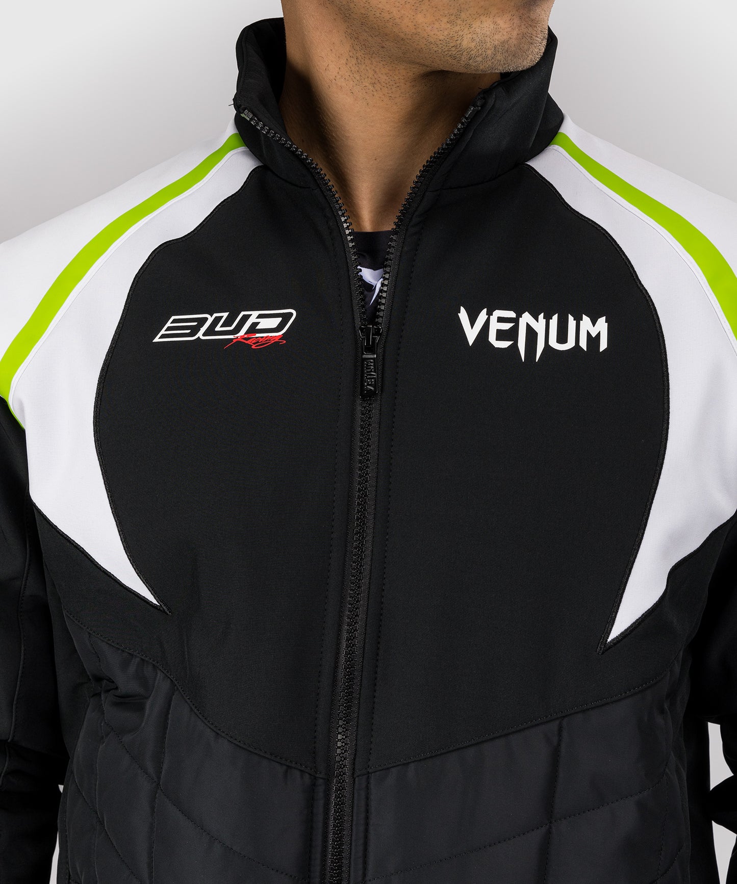 Venum x Bud Racing Men’s Jacket - Black/White/Lime Green