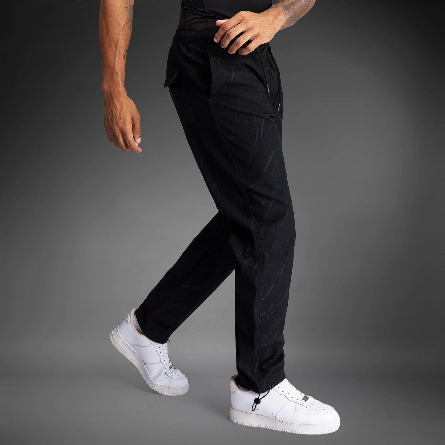 Venum Trooper Men's Tracksuit Pants - Black/Forest Green