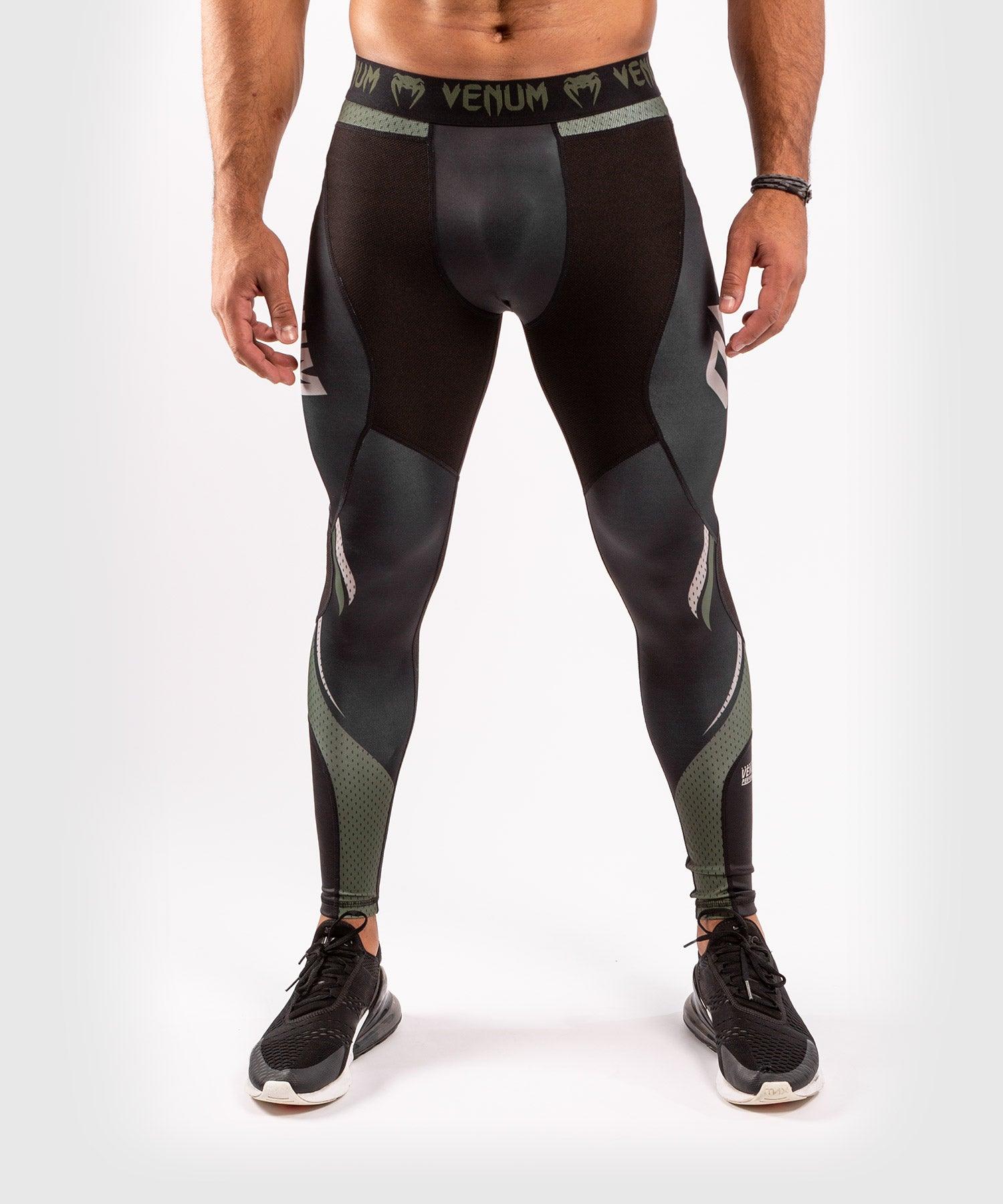 Venum ONE FC Impact Compresssion Tights - Black/Khaki Picture 1