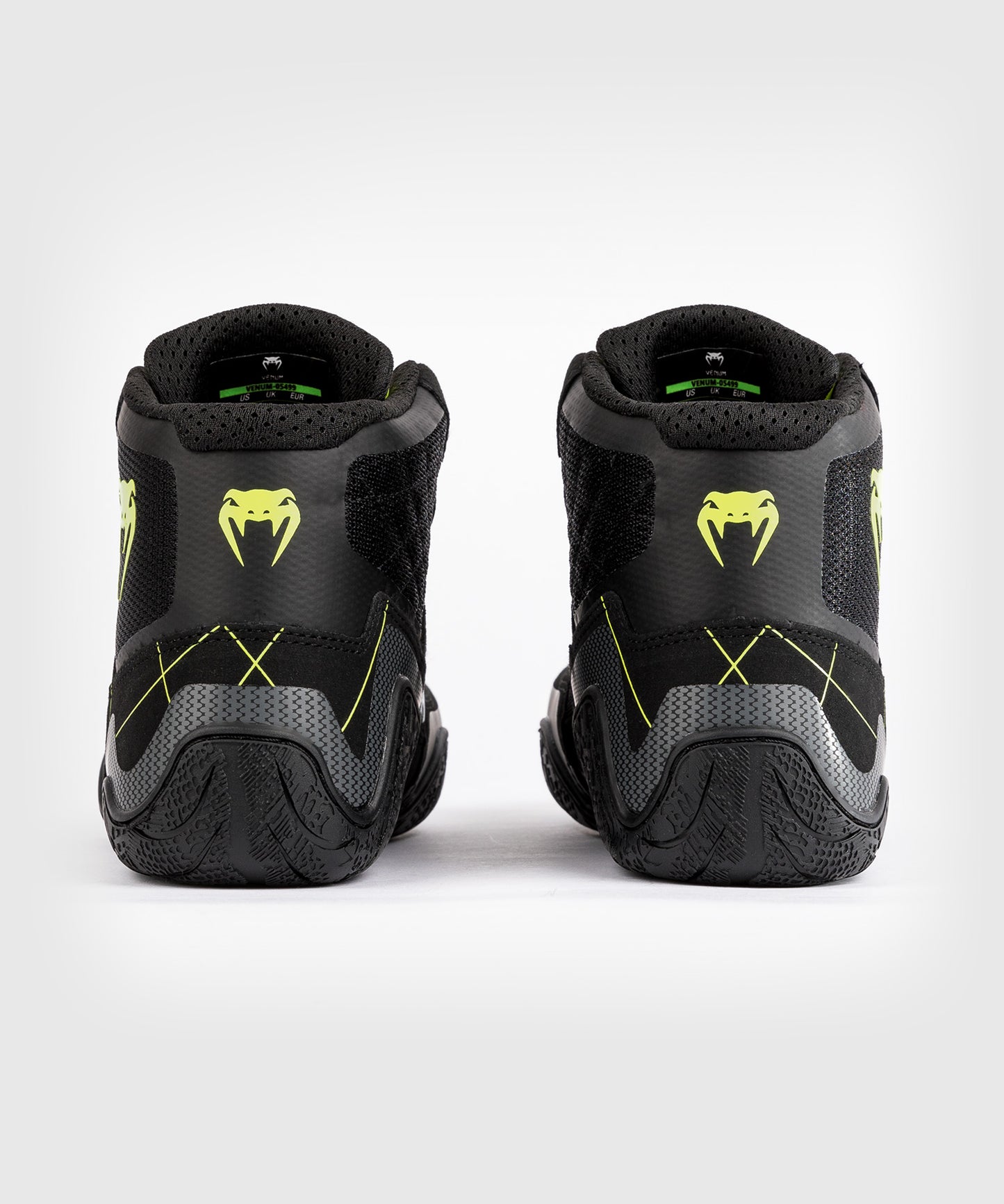 Venum Training Camp 4.0 Wrestling Shoes - Black/Neon Green