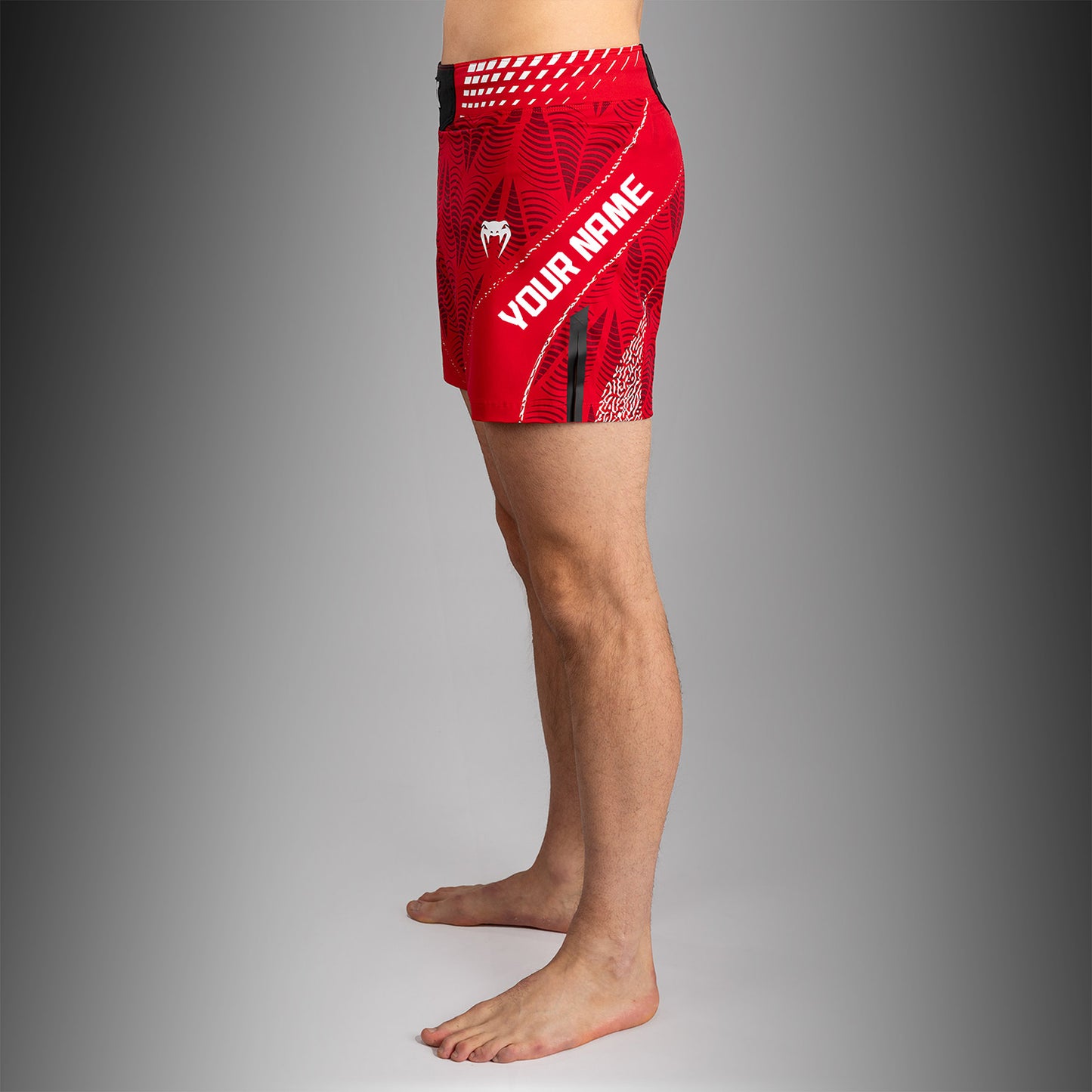 Men's UFC Zenith by Venum Red Authentic Fight Night Short Fit Fight Short Personalized