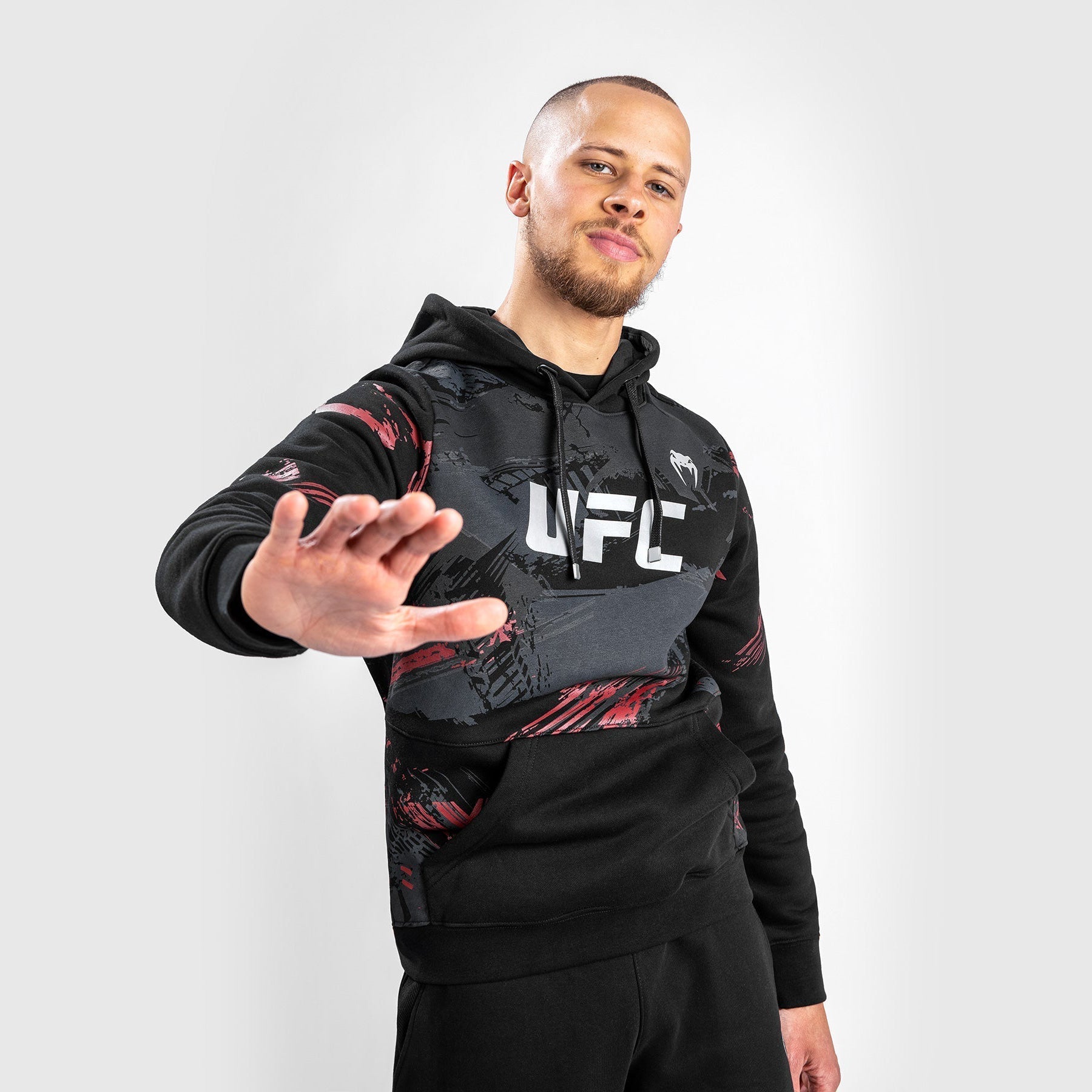 UFC Venum Authentic Fight Week 2.0 Men's Pullover Hoodie - Black