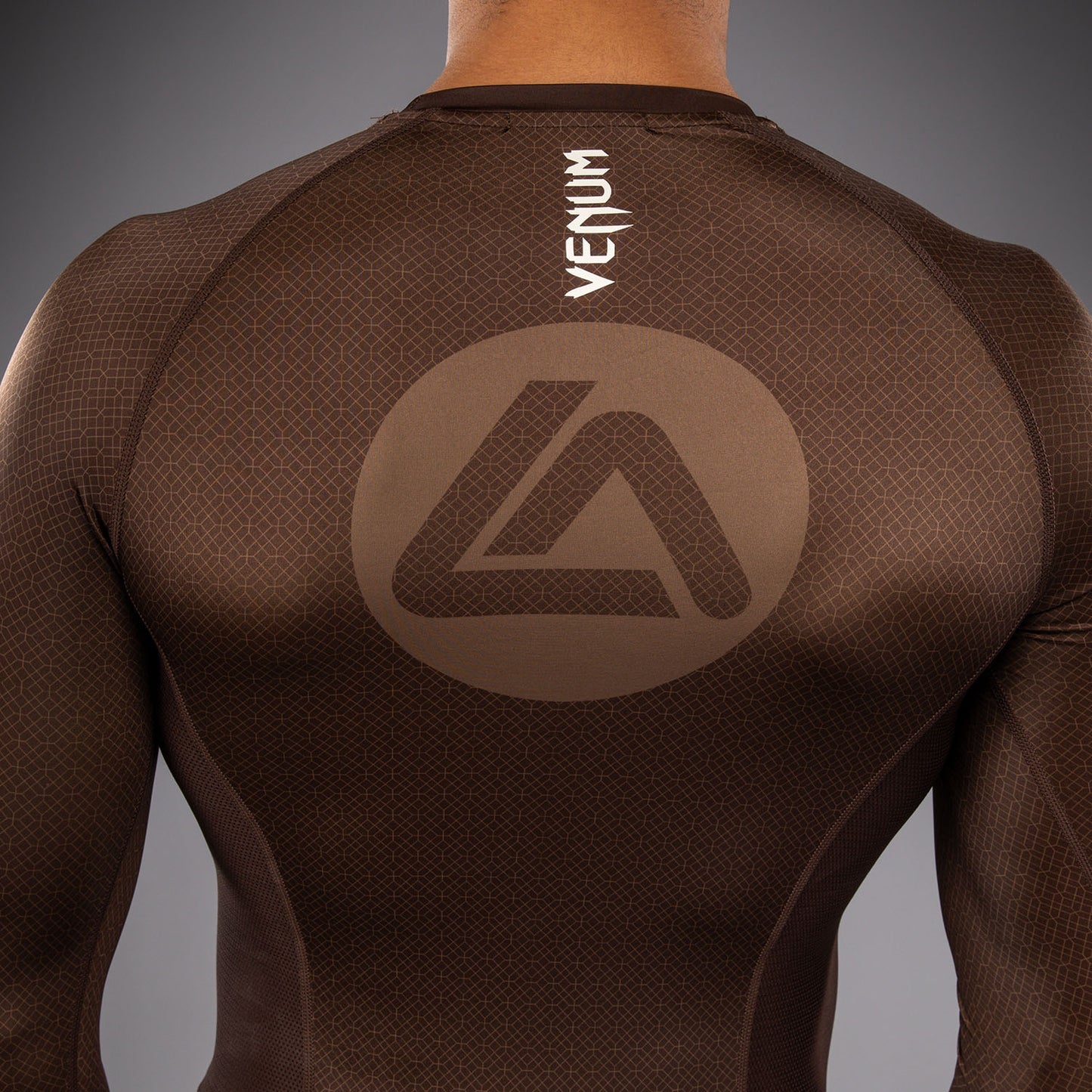 Venum x Roger Gracie Academy Long Sleeve Rashguard - Dark Brown