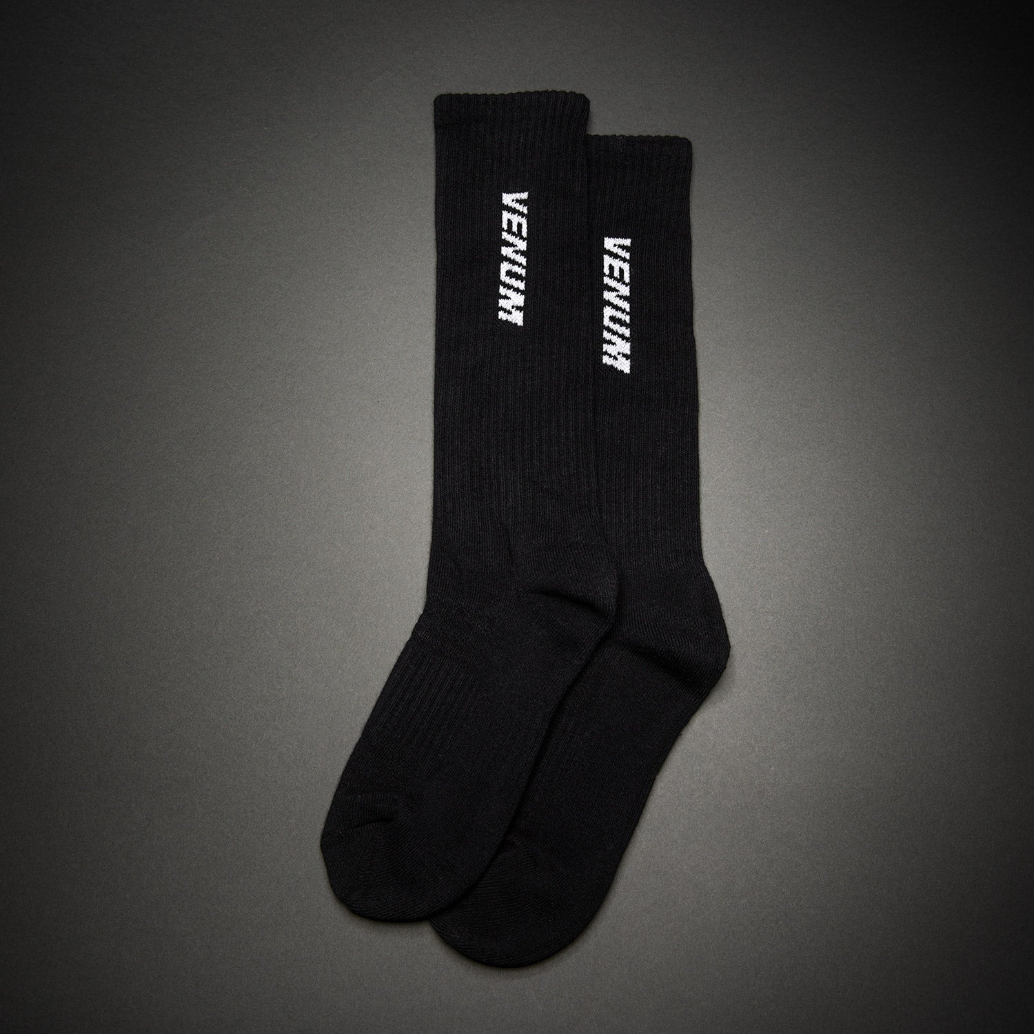 Venum Essential Over-the-Calf Socks - Black/White - Venum