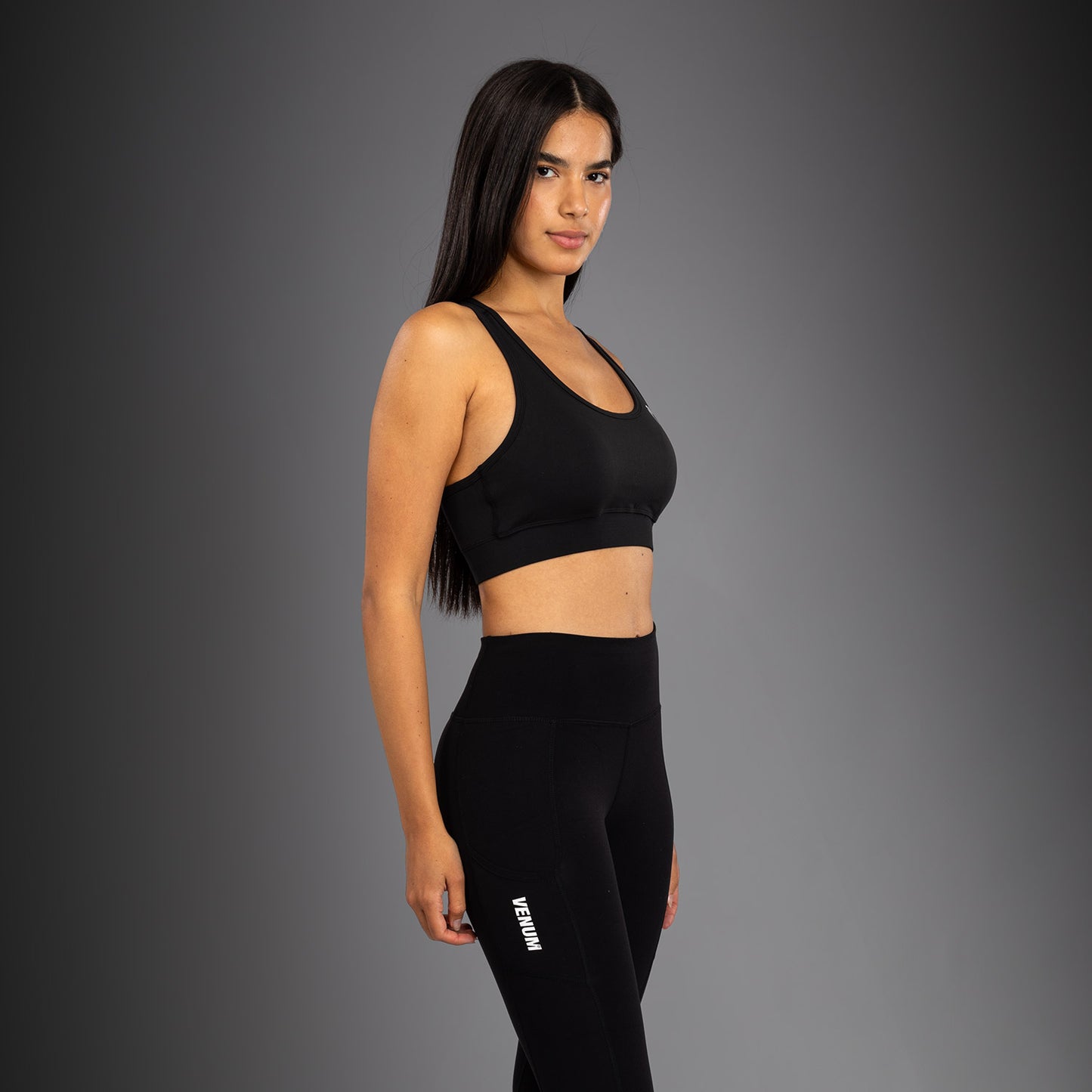 Venum Essential Medium Impact Sport Bras - Black