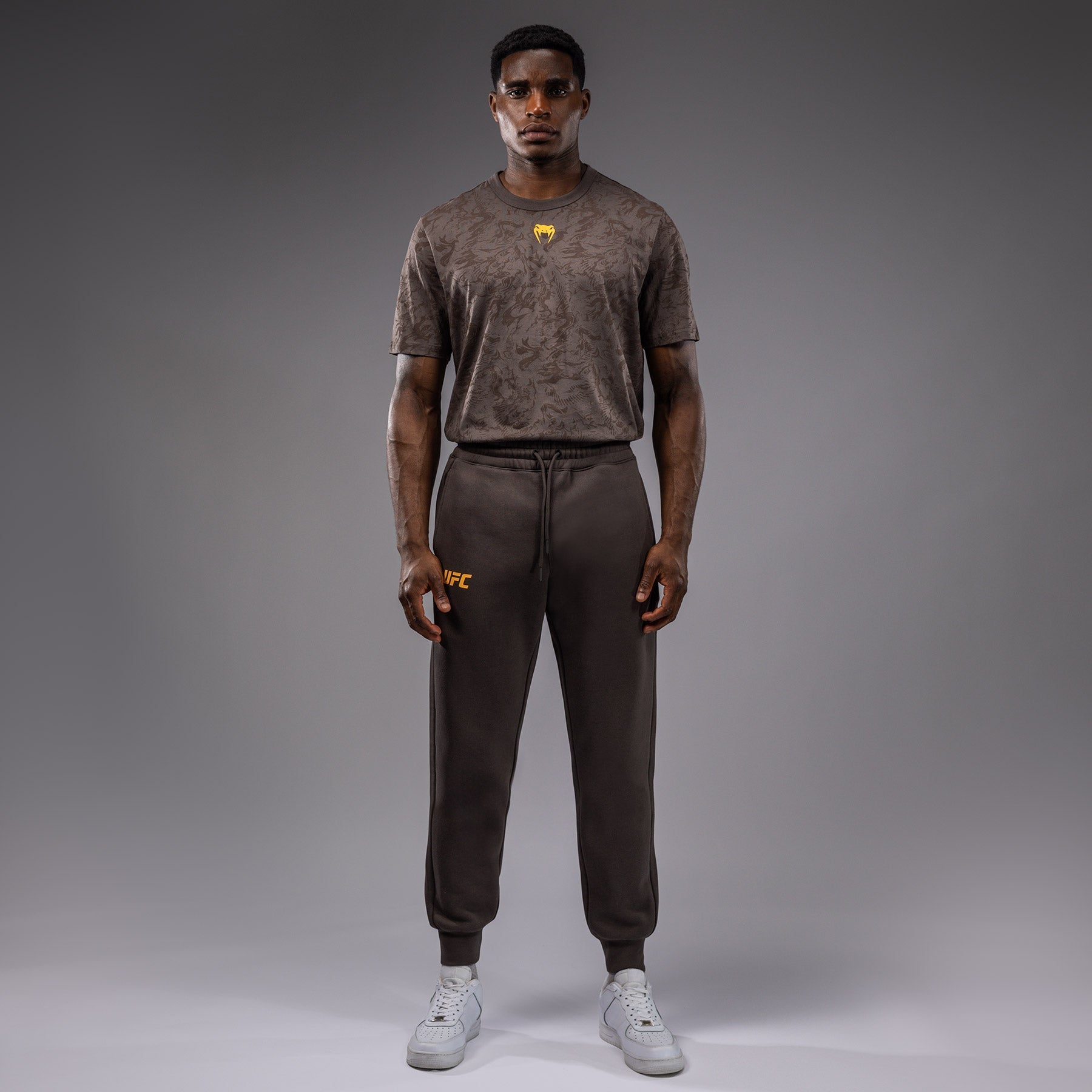 UFC Fusion by Venum Fight Week Men's Cotton Pant - Solid Earthen