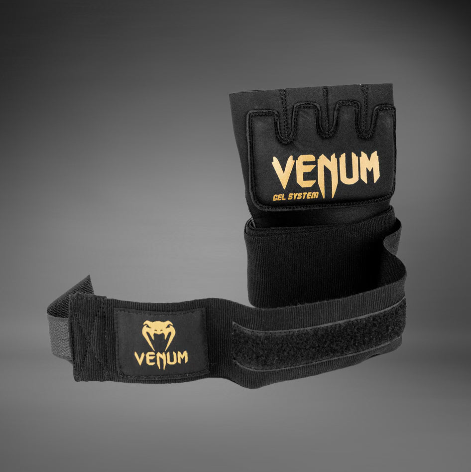 Venum Kontact Gel Glove Wraps - Black/Gold