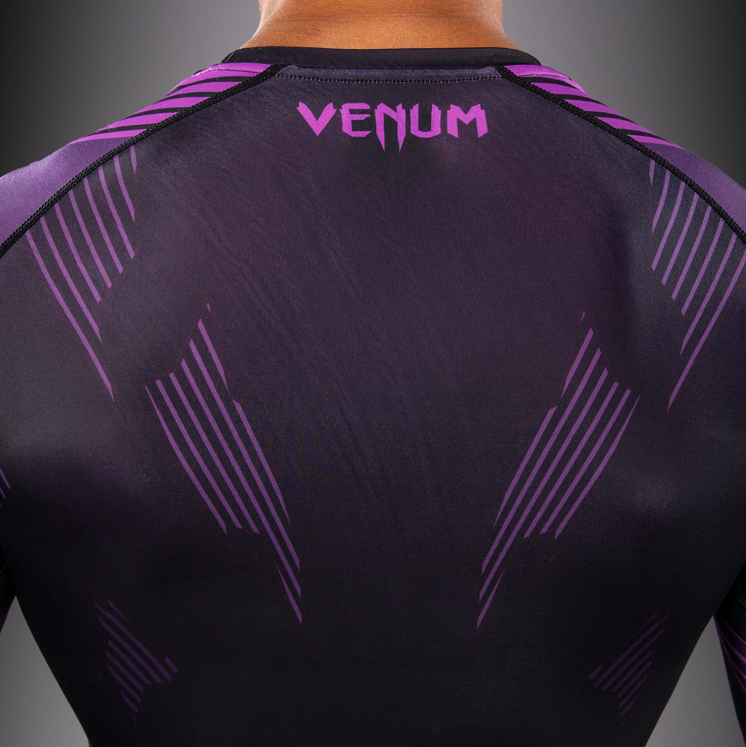 Venum No-Gi 6.0 Long Sleeve Rashguard - Black/Purple  product-type_Compression T-Shirts Venum