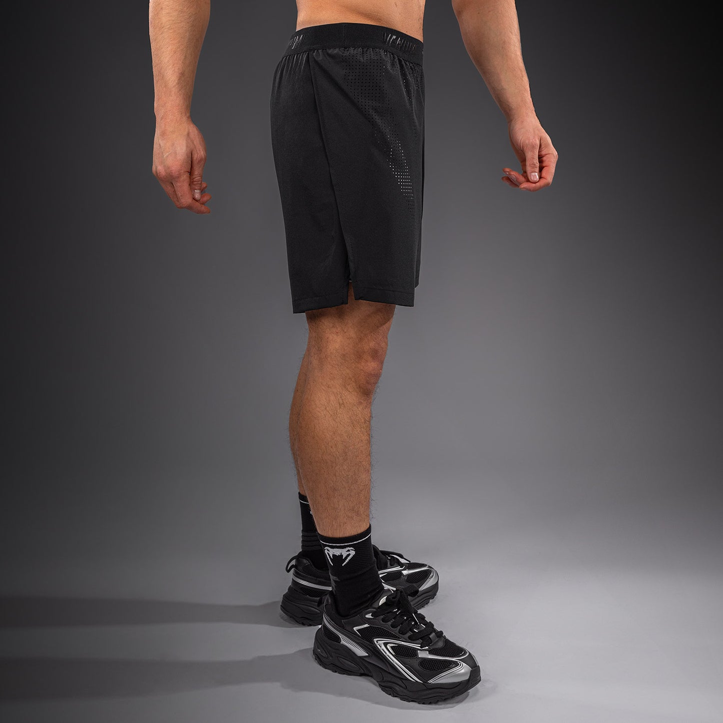 Venum Lazer Hybrid Training Shorts - Black/Grey