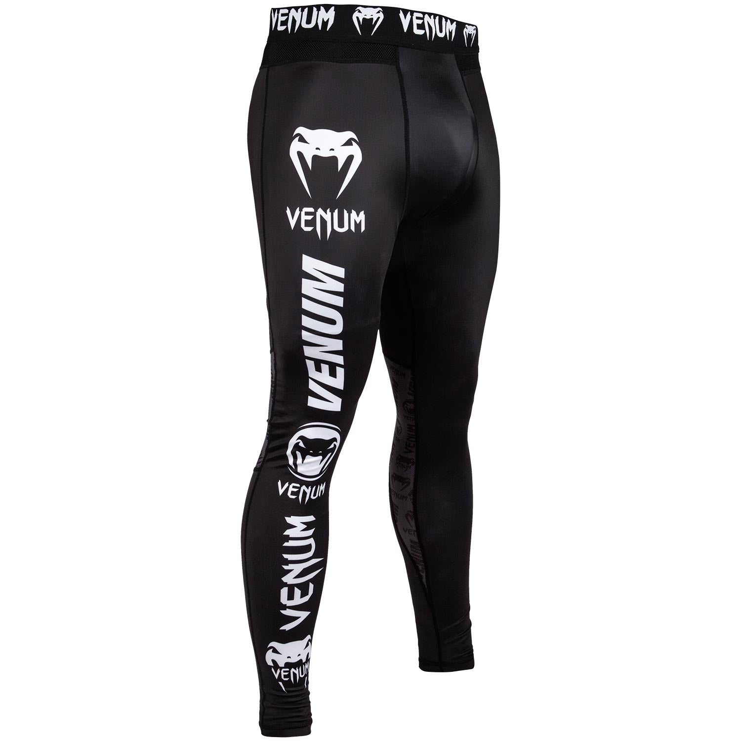 Venum Logos Compression Tights - Black/White - Venum