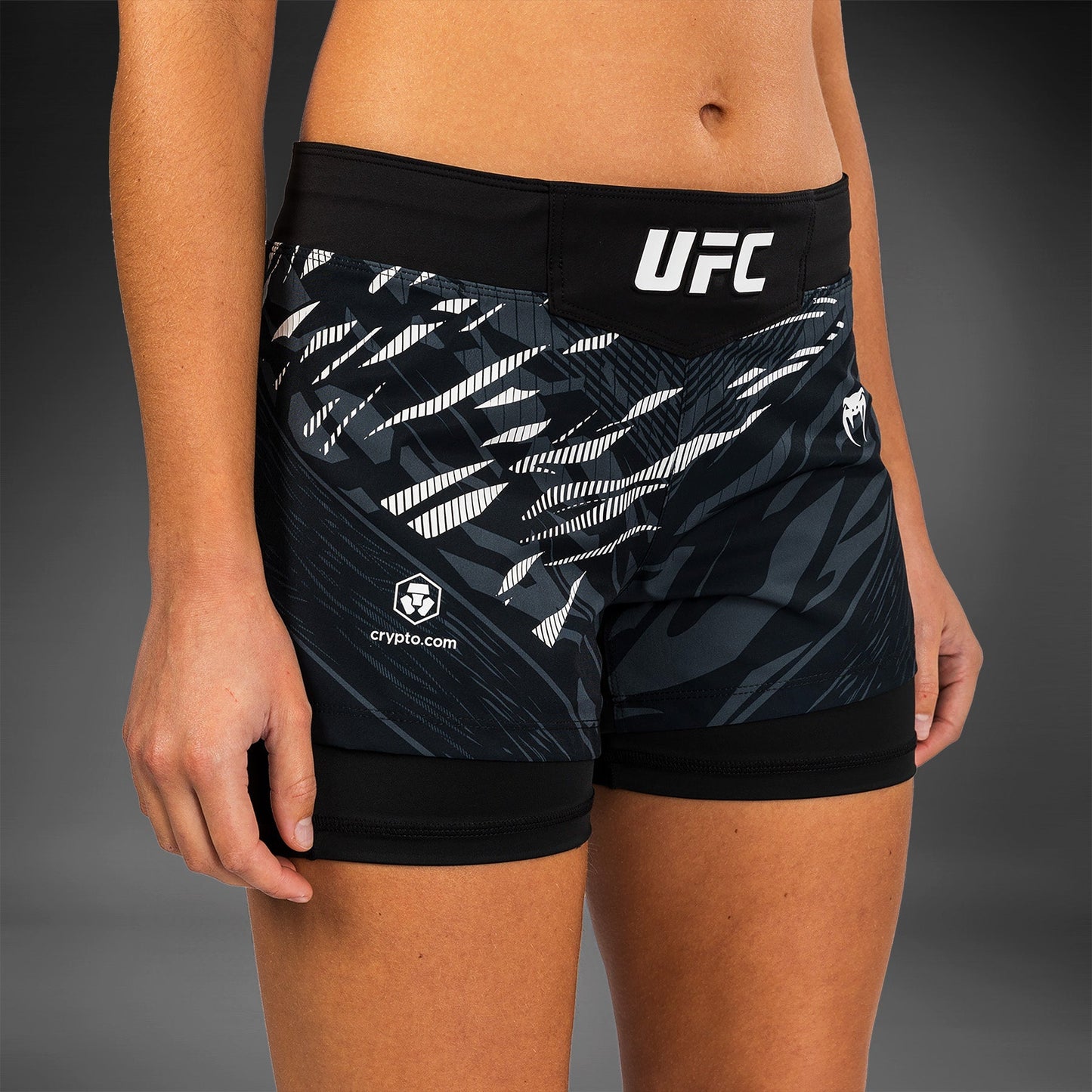 UFC Fusion by Venum Authentic Fight Night Women’s Fight Short - Black