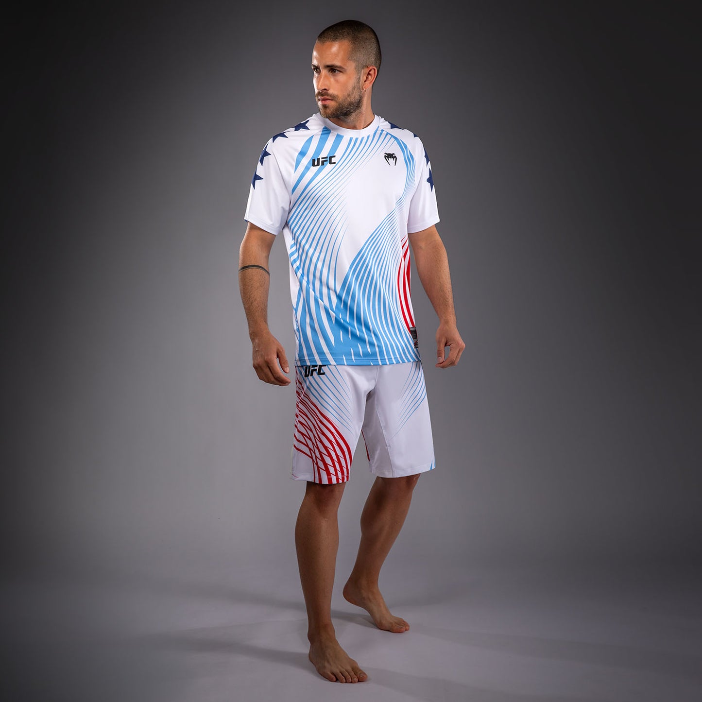 Men's Official UFC Freedom 250 by Venum White Personalized Authentic Fight Night Walkout Jersey