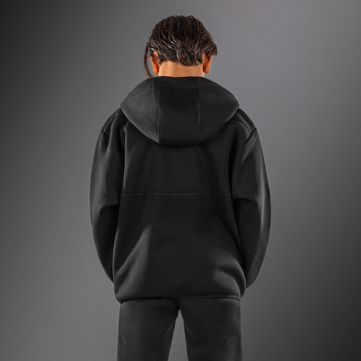 Venum Attack Fleece & Weave Kids Track Jacket - Black  product-type_Sweatshirts Venum