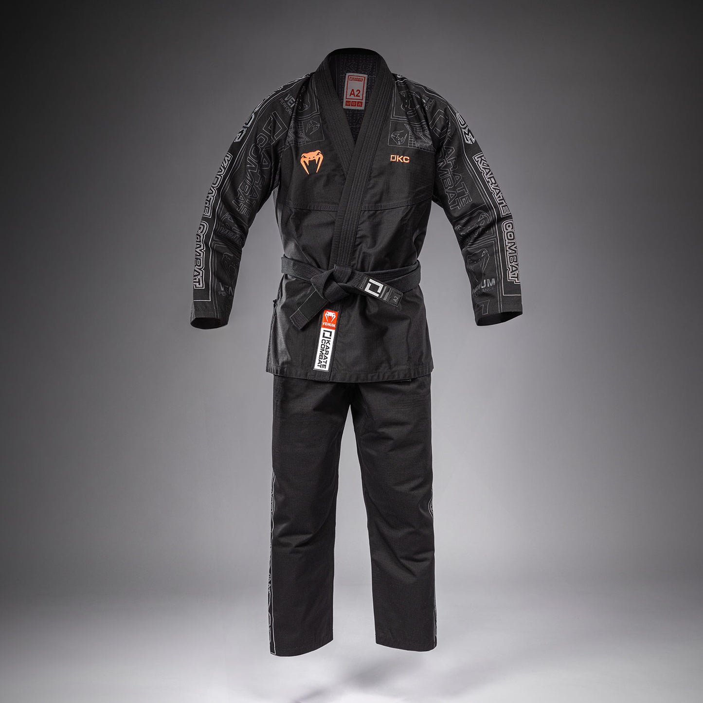 Karate Combat by Venum BJJ Gi - Black/Grey  product-type_BJJ Kimonos Venum