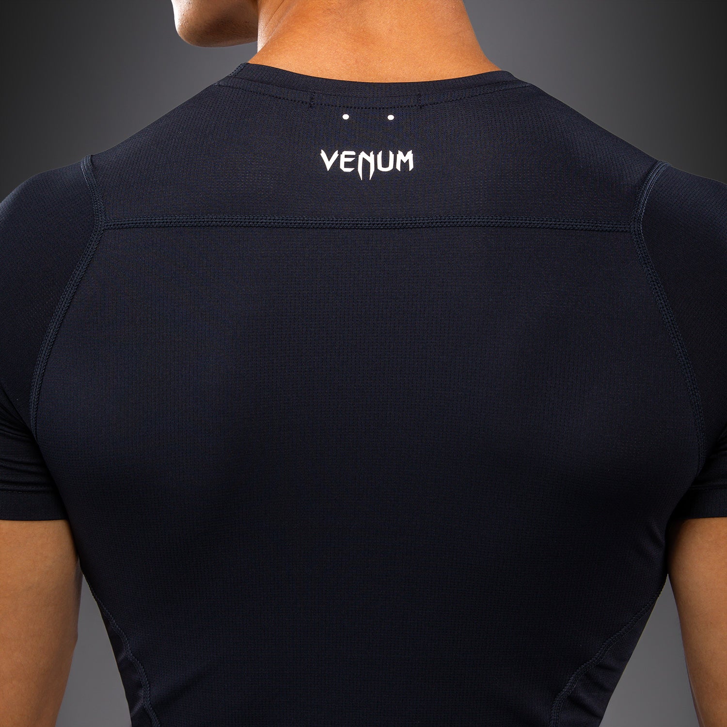 Venum G-Core Short Sleeve Rashguard - Navy Blue/White  product-type_Compression T-Shirts Venum