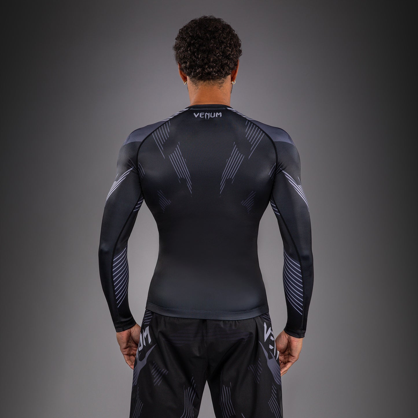 Venum No-Gi 6.0 Long Sleeve Rashguard - Black/Grey  product-type_Compression T-Shirts Venum