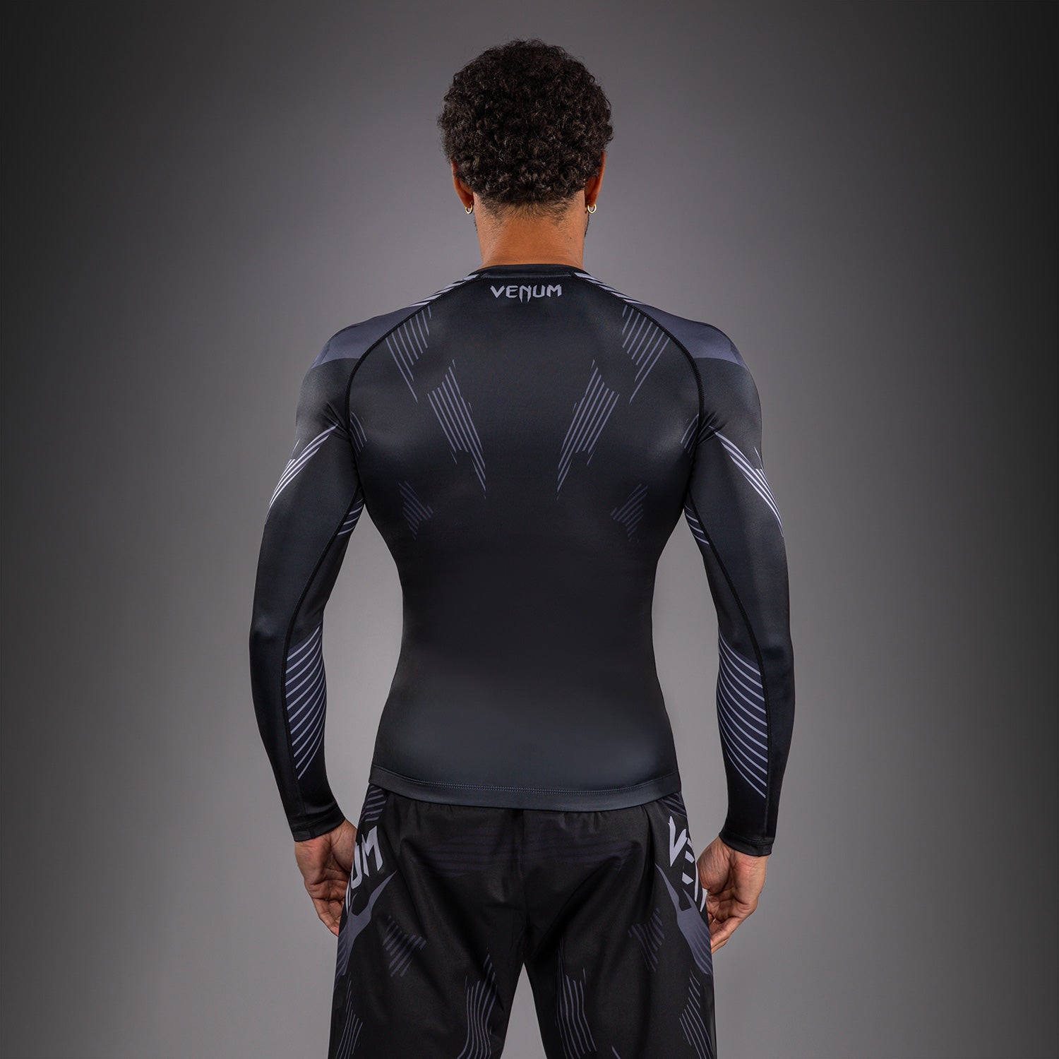 Venum No-Gi 6.0 Long Sleeve Rashguard - Black/Grey  product-type_Compression T-Shirts Venum