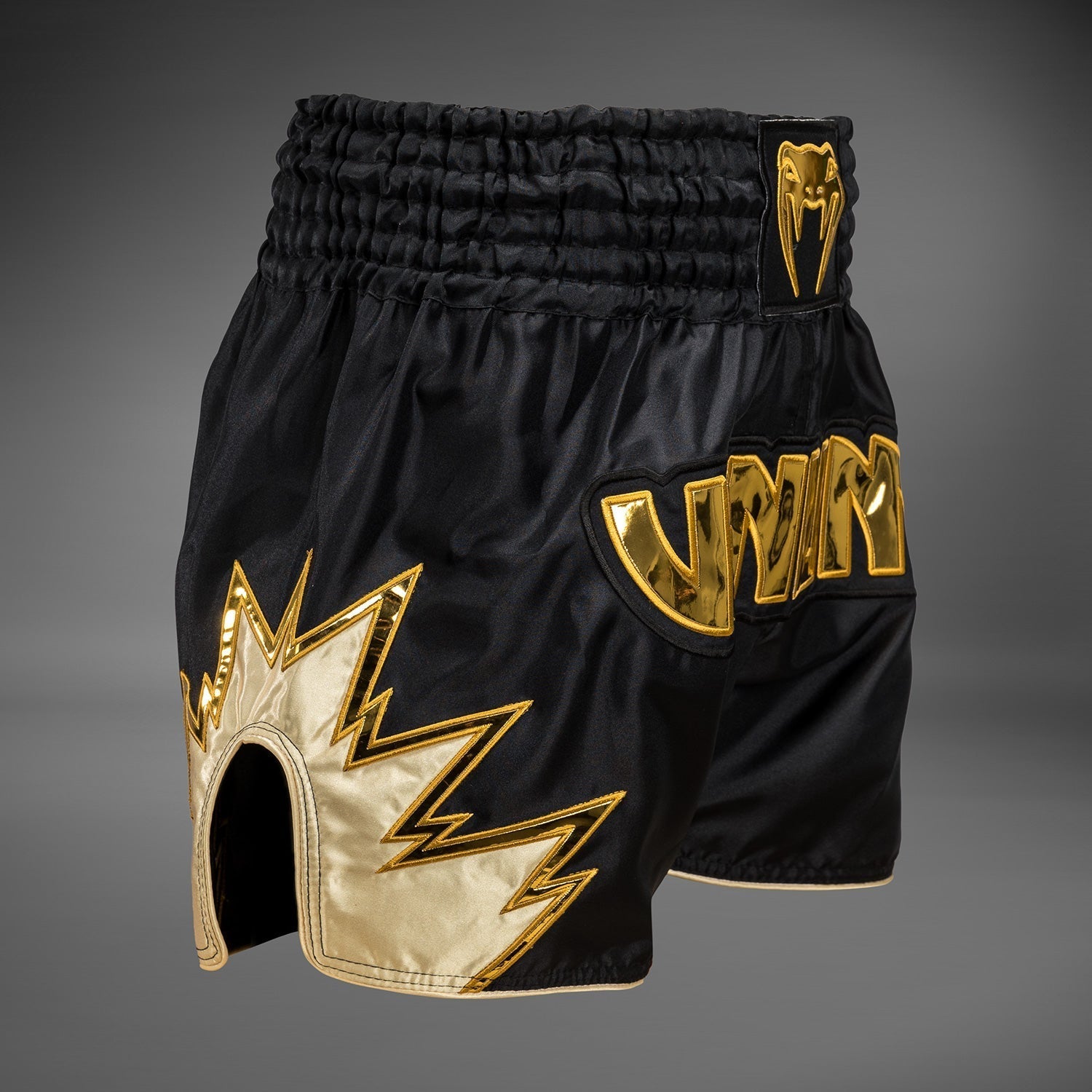 Venum Inferno Muay Thai Shorts - Black/Gold - Venum