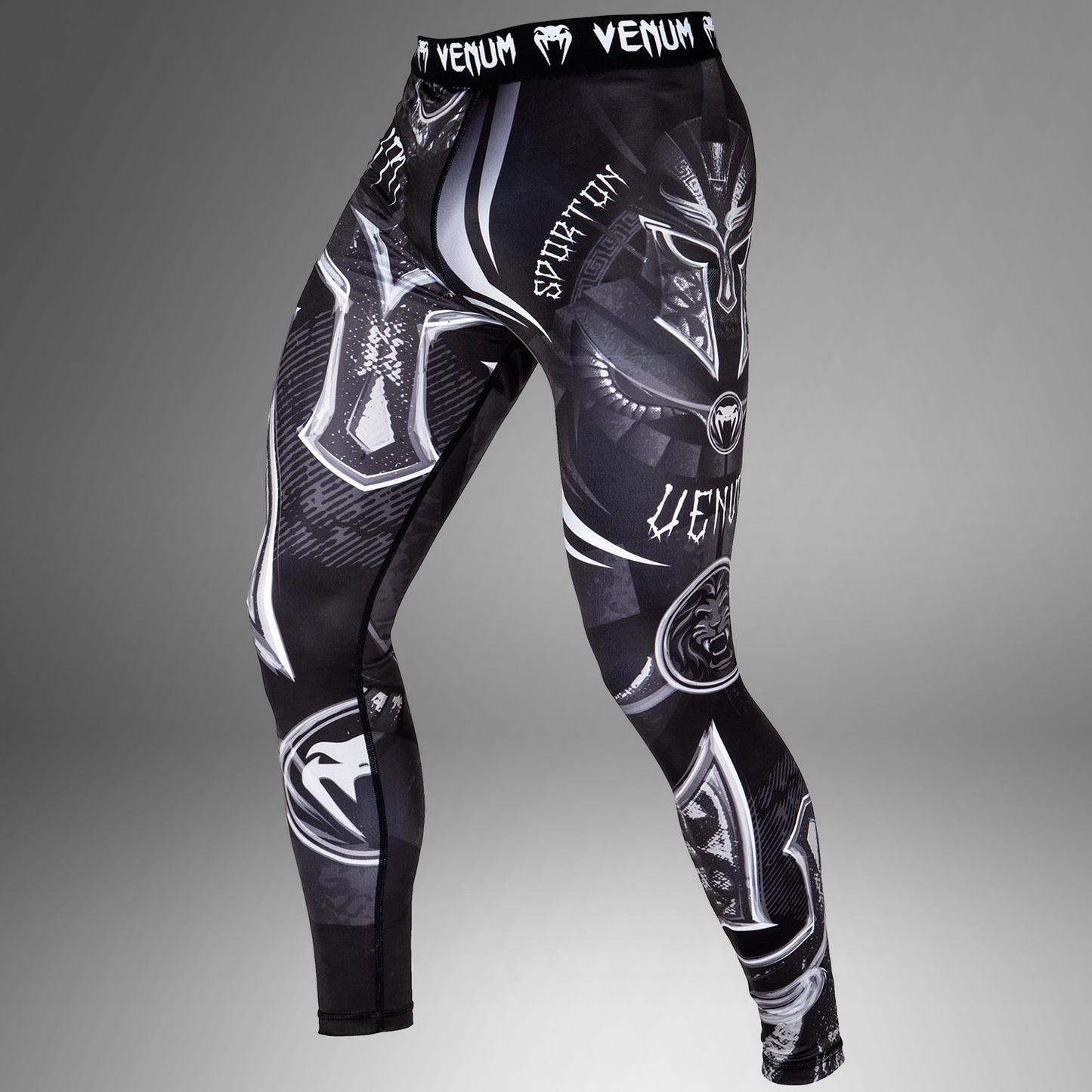 Venum Gladiator 3.0 Compression Tights - Black/White